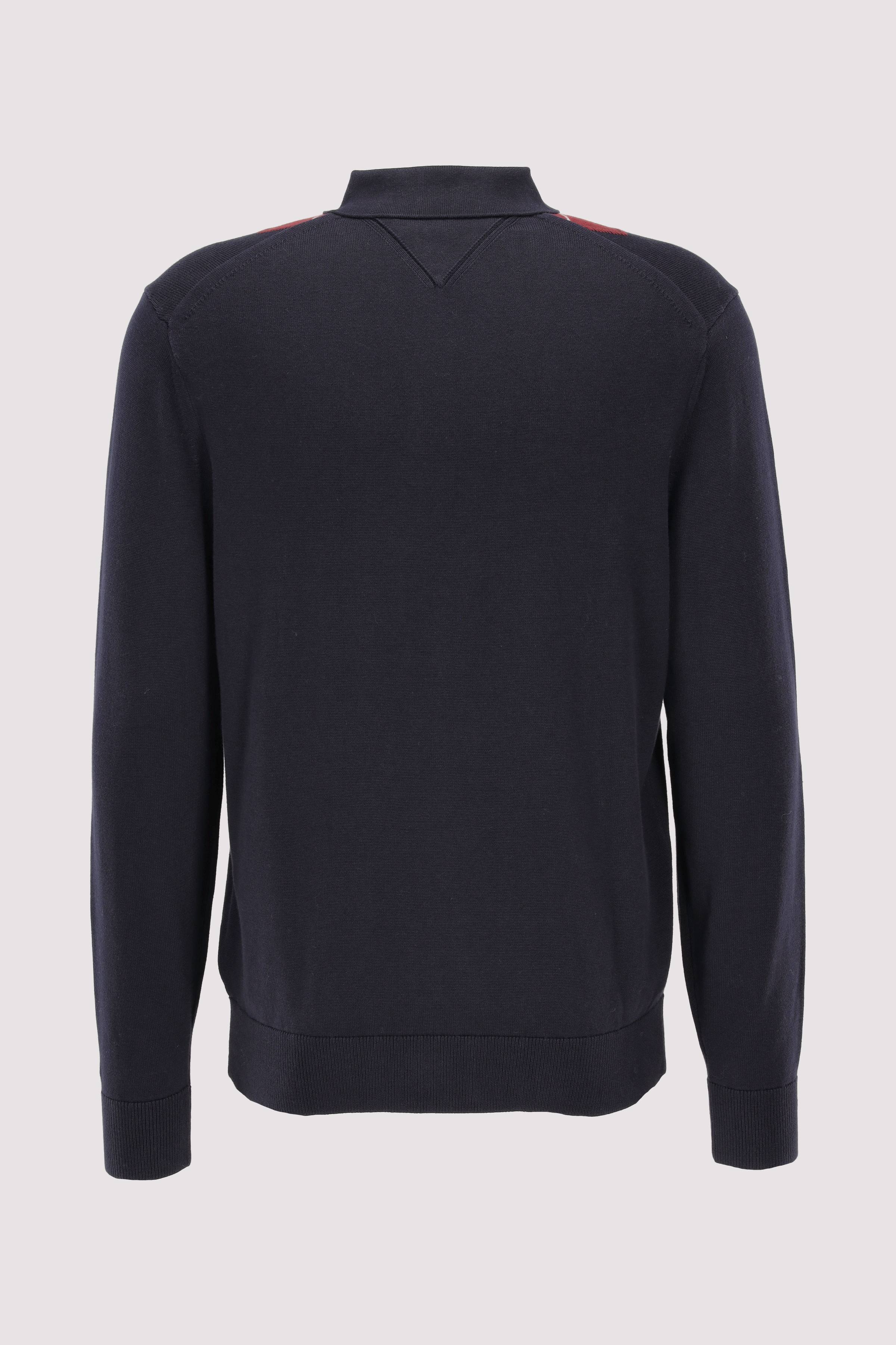 PLACED ARGYLE LS POLO