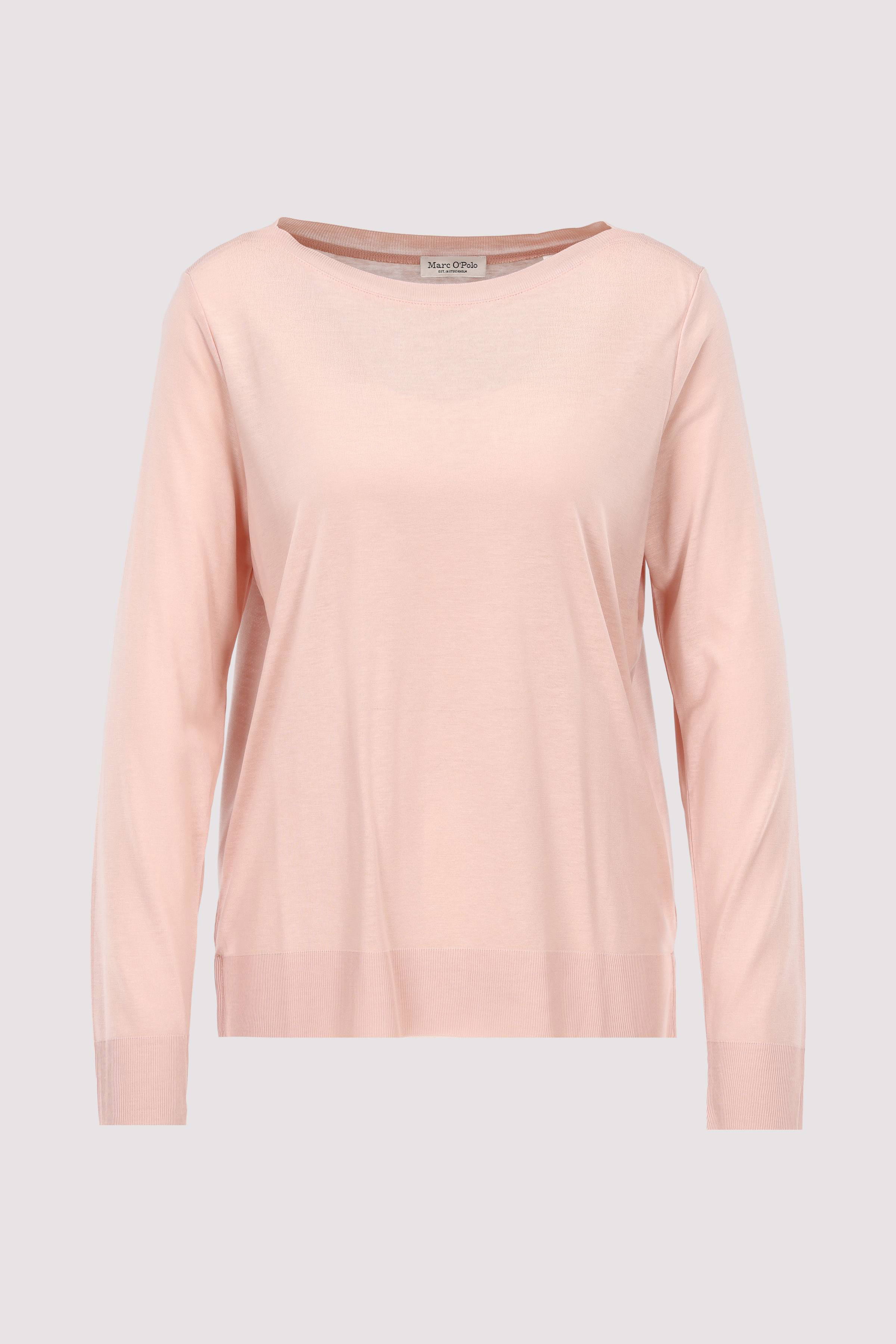 T-shirt, long sleeve, boat nec