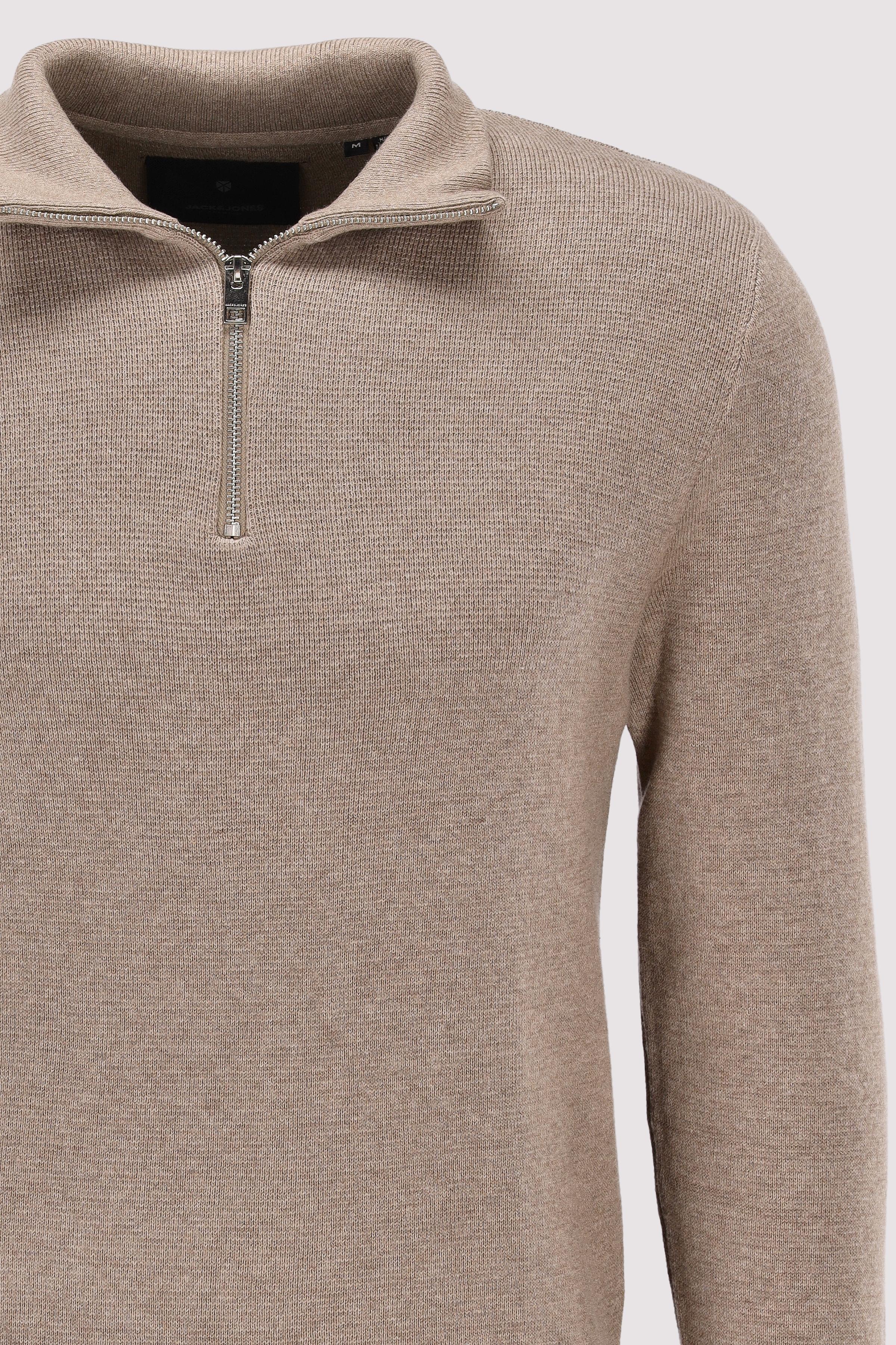 Jack and Jones - JPRCCMILANO STITCH KNIT HALF Z Jack and Jones - JPRCCMILANO STITCH KNIT HALF Z