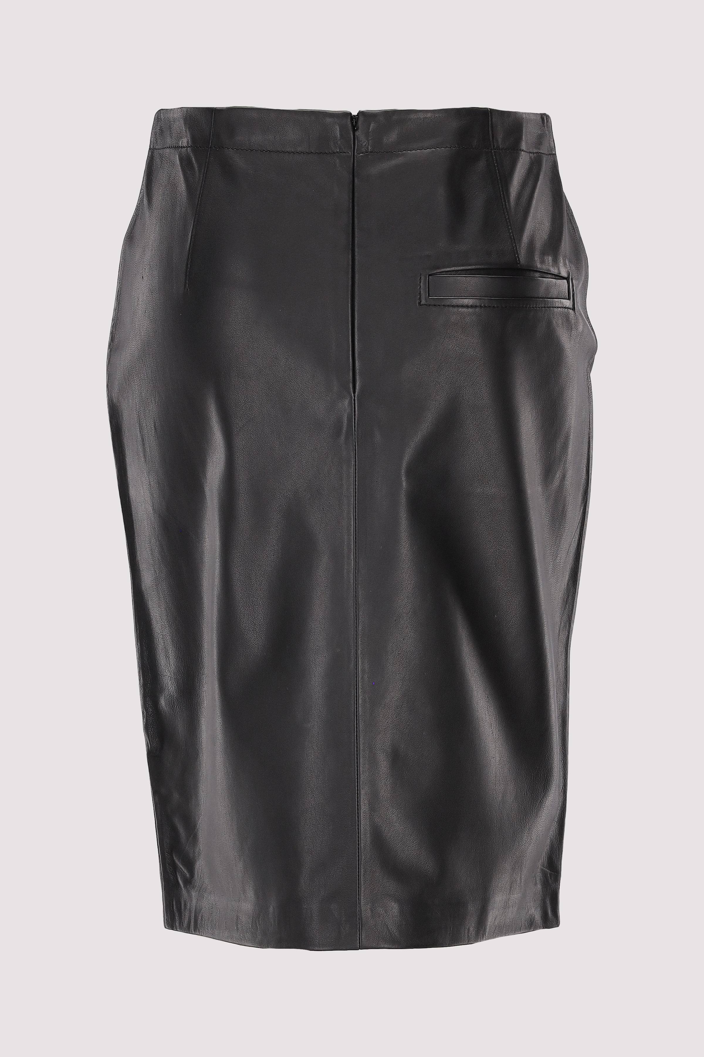 Marc O´Polo International - Leather pencil skirt, front sl