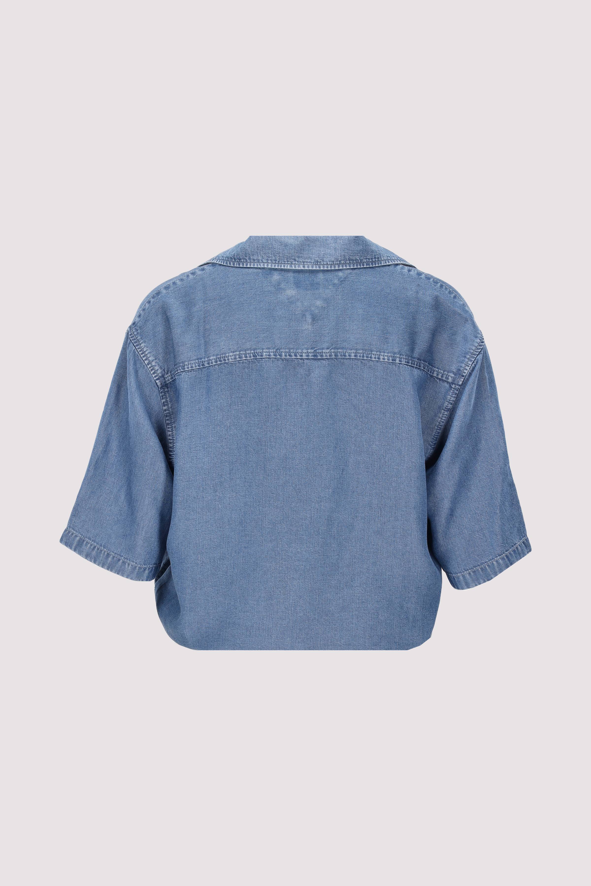 Tommy Jeans - TJW CHAMBRAY TIE SS SHIRT EXT Tommy Jeans - TJW CHAMBRAY TIE SS SHIRT EXT