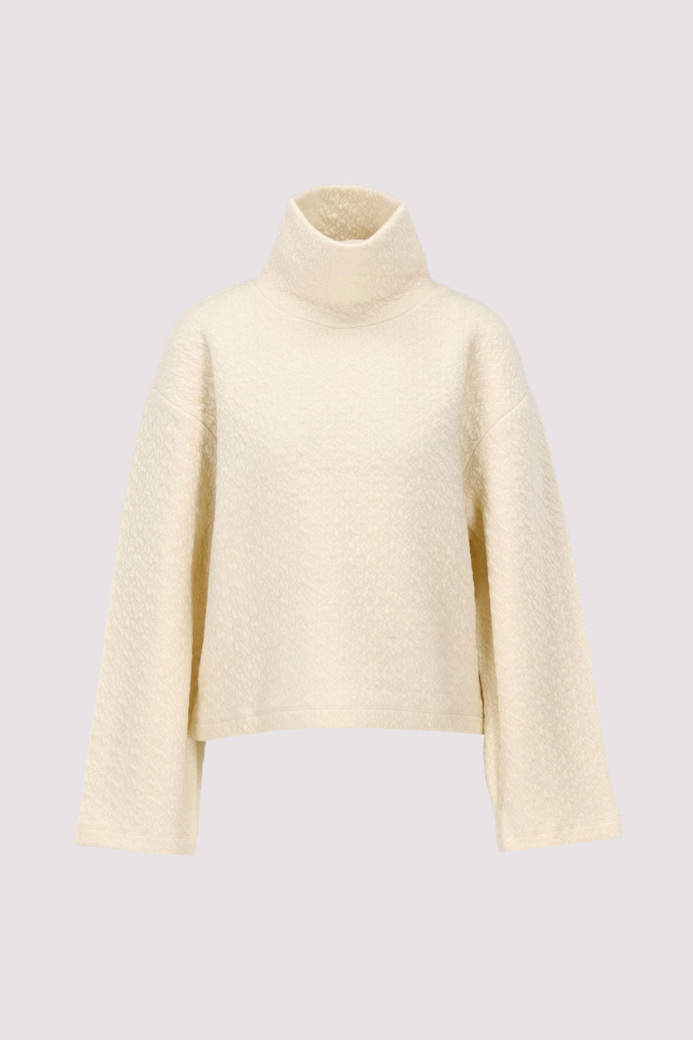 High neck sweatshirt