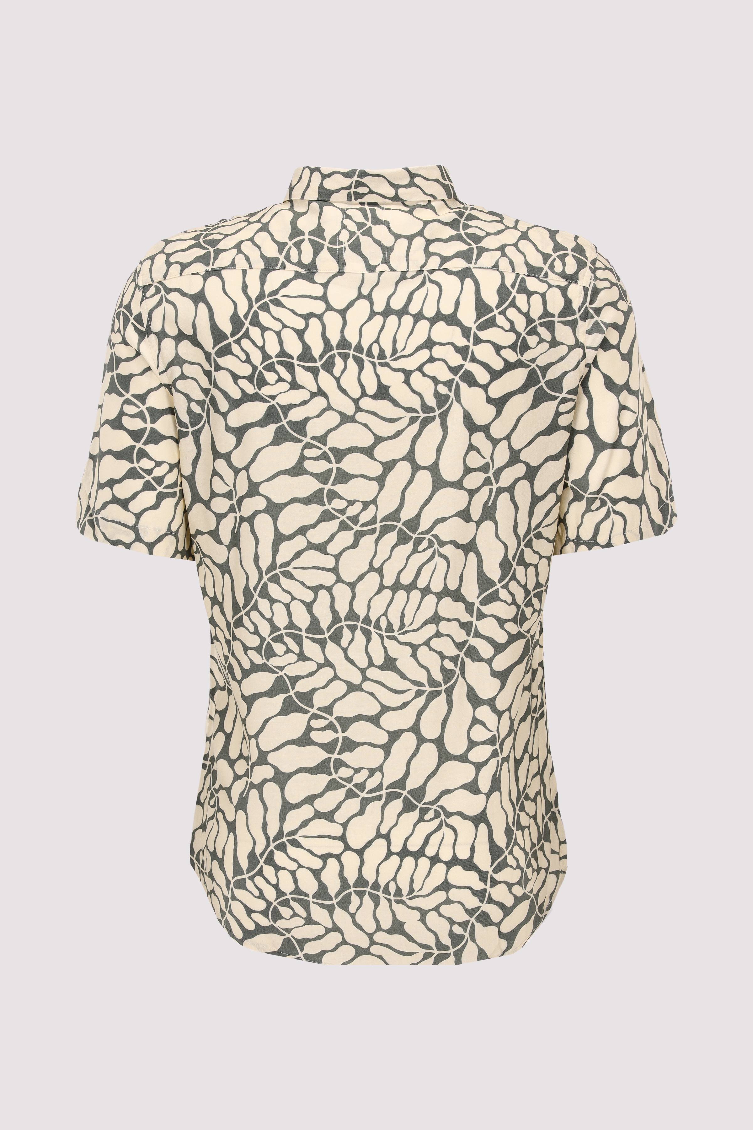 NOWADAYS - leaf print viscose shirt NOWADAYS - leaf print viscose shirt