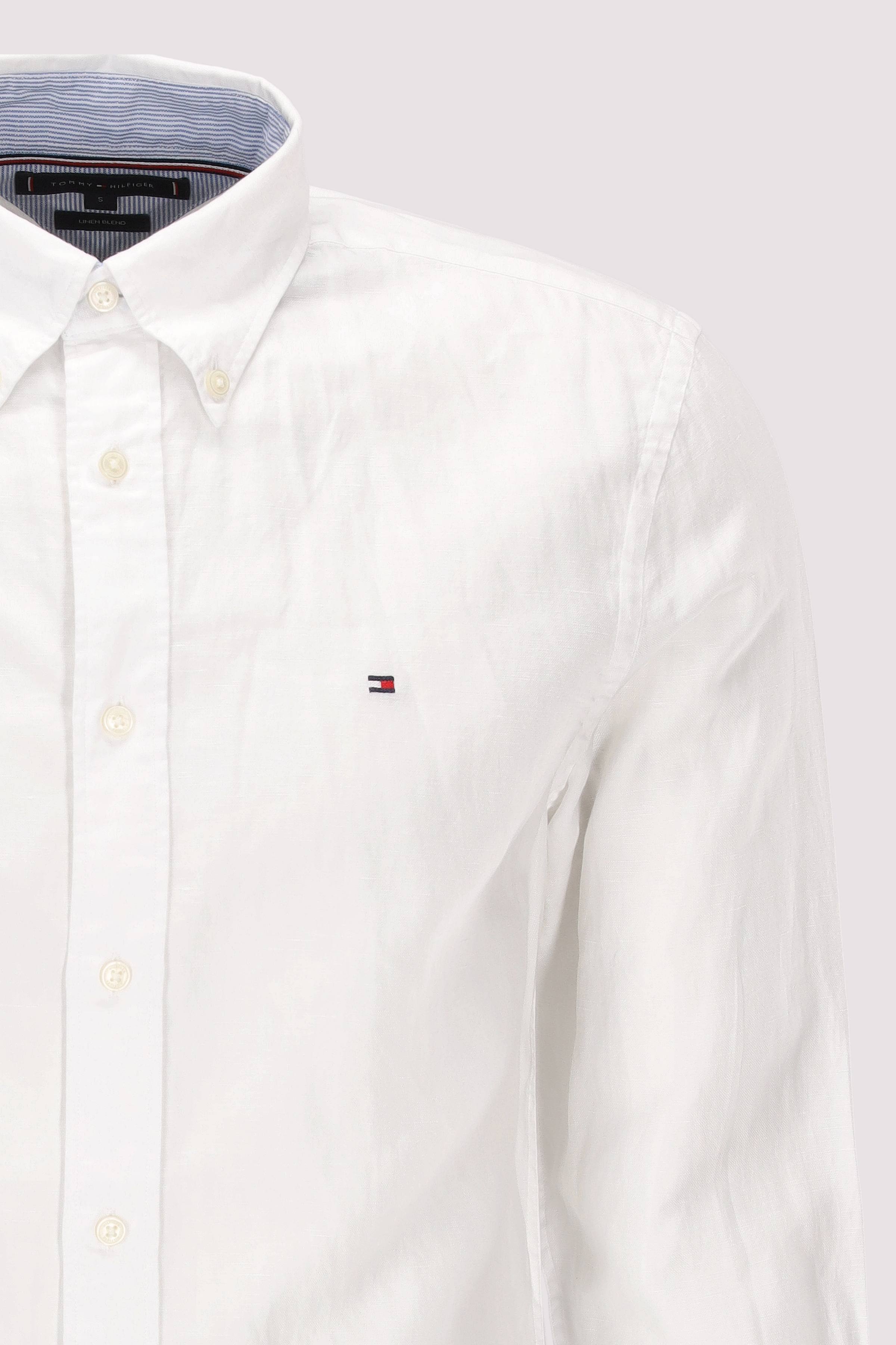 Tommy Hilfiger - LINEN BLEND SOLID RF SHIRT Tommy Hilfiger - LINEN BLEND SOLID RF SHIRT