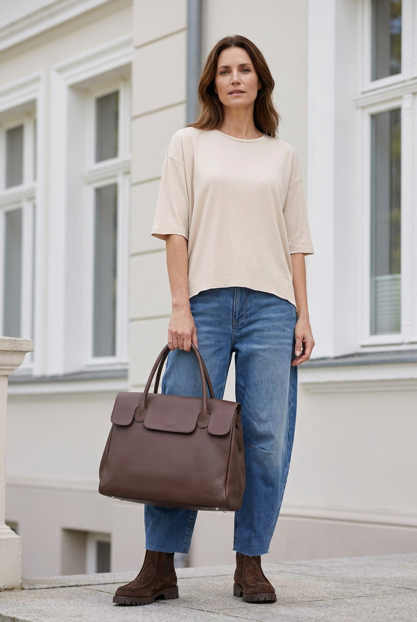 Marlon Bags Handtasche braun elegant