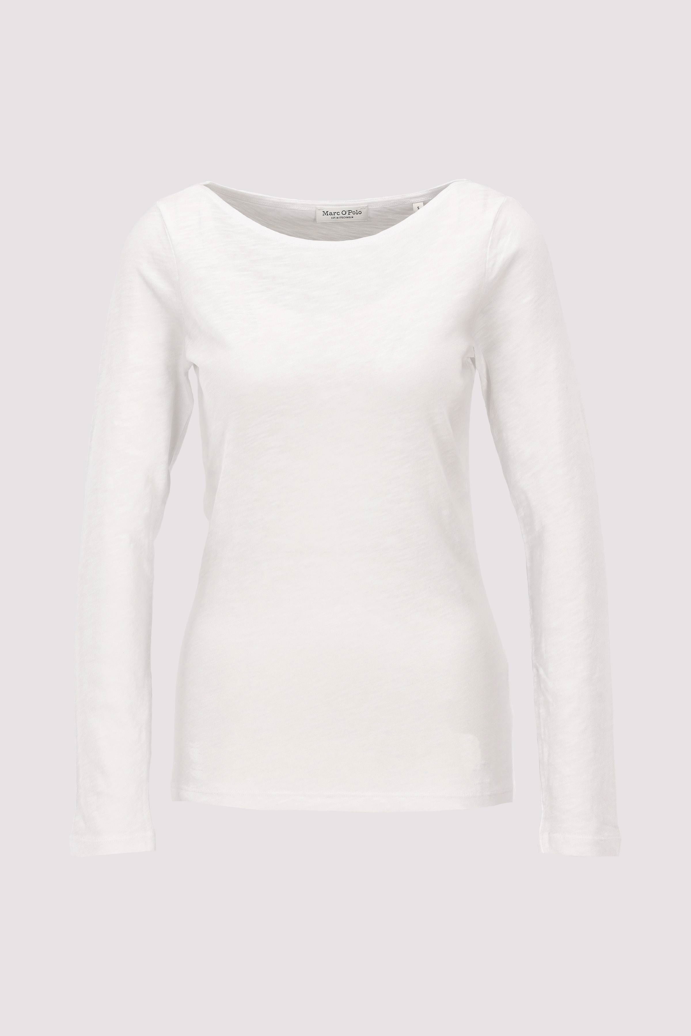 T-shirt, long sleeve, boat nec