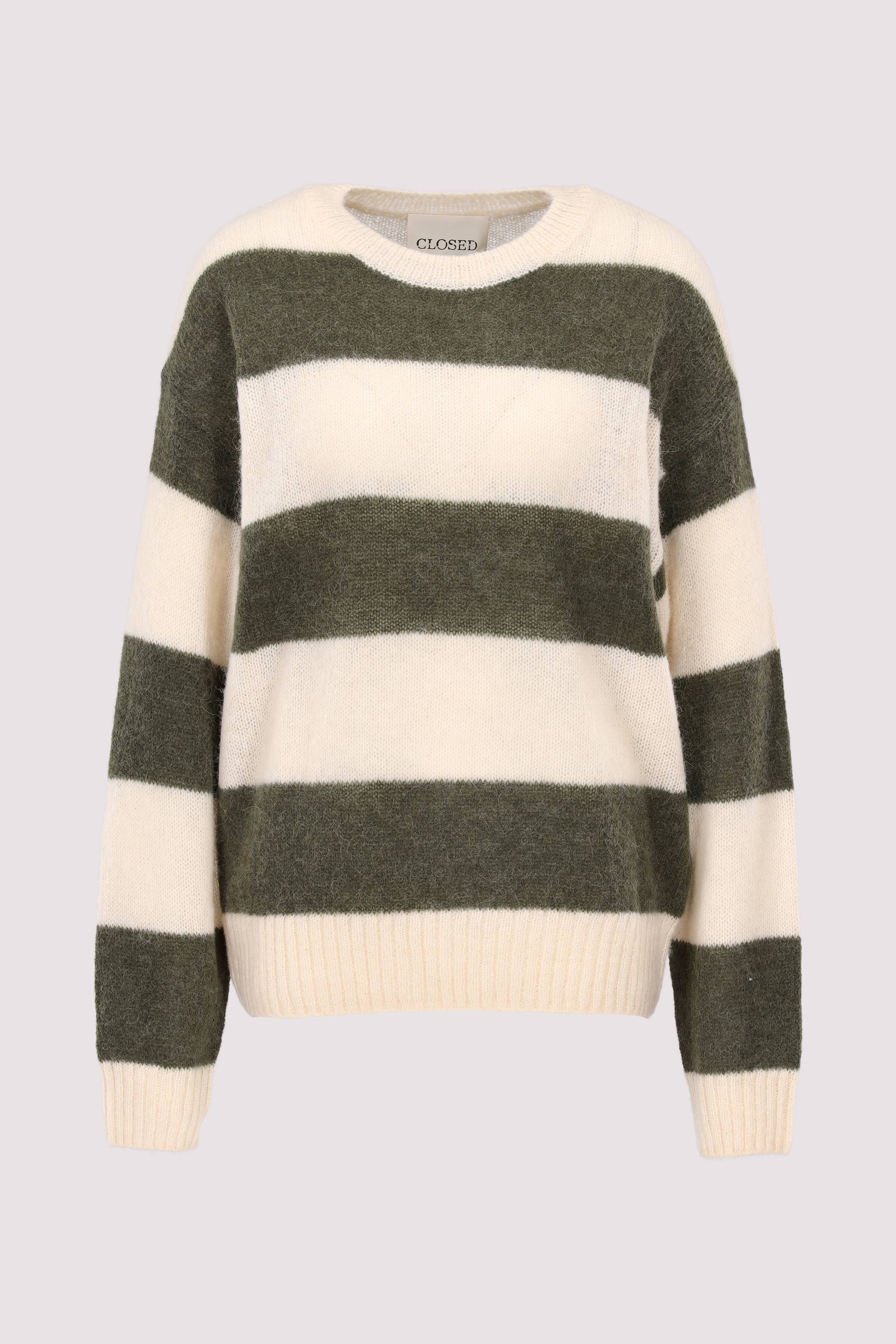 Stripe crewneck jumper