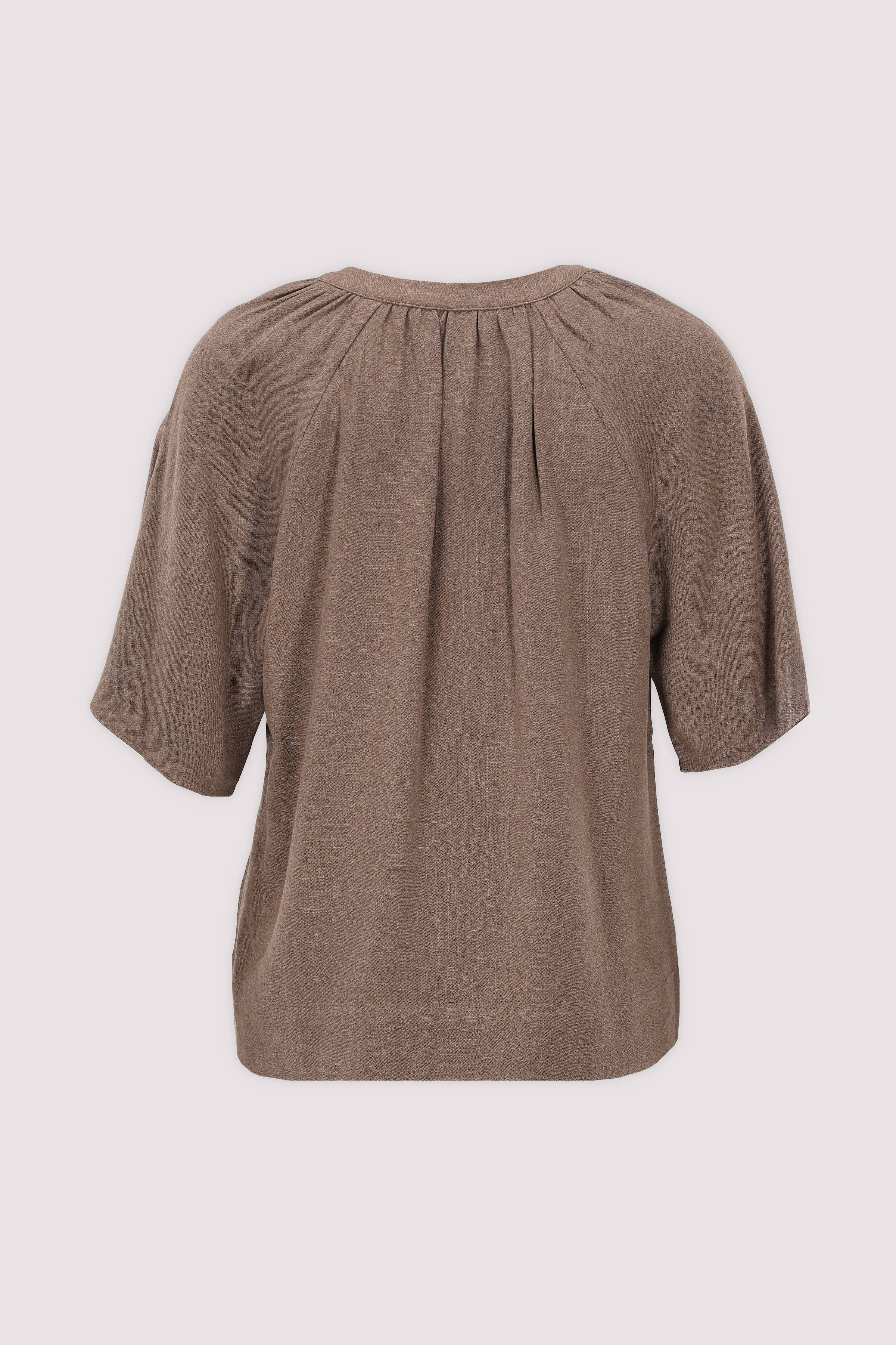 SLWVIVA 2/4 V-NECK LINEN BLEND