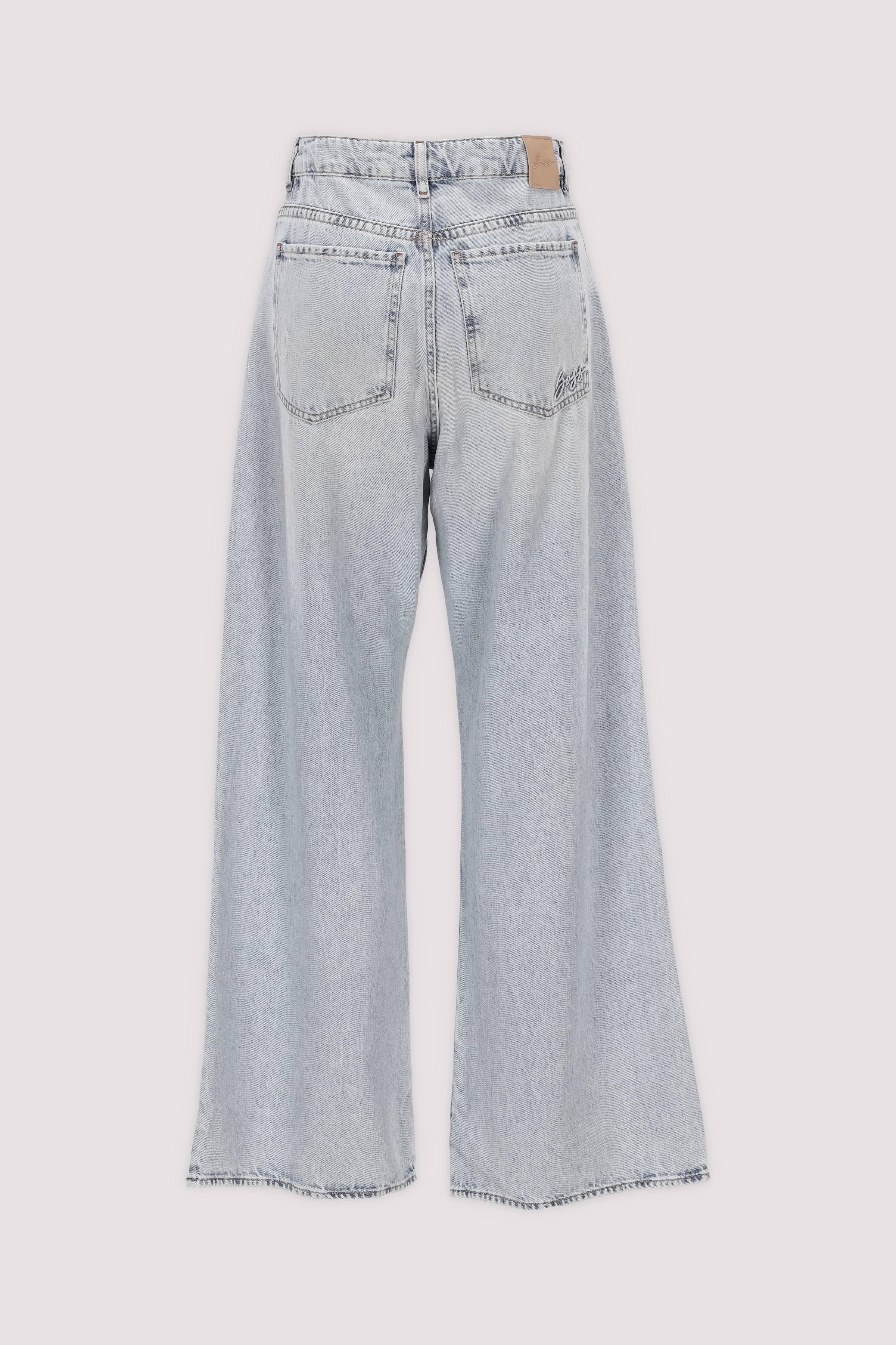 BOSS Wide Leg Jeans in Hellblau
