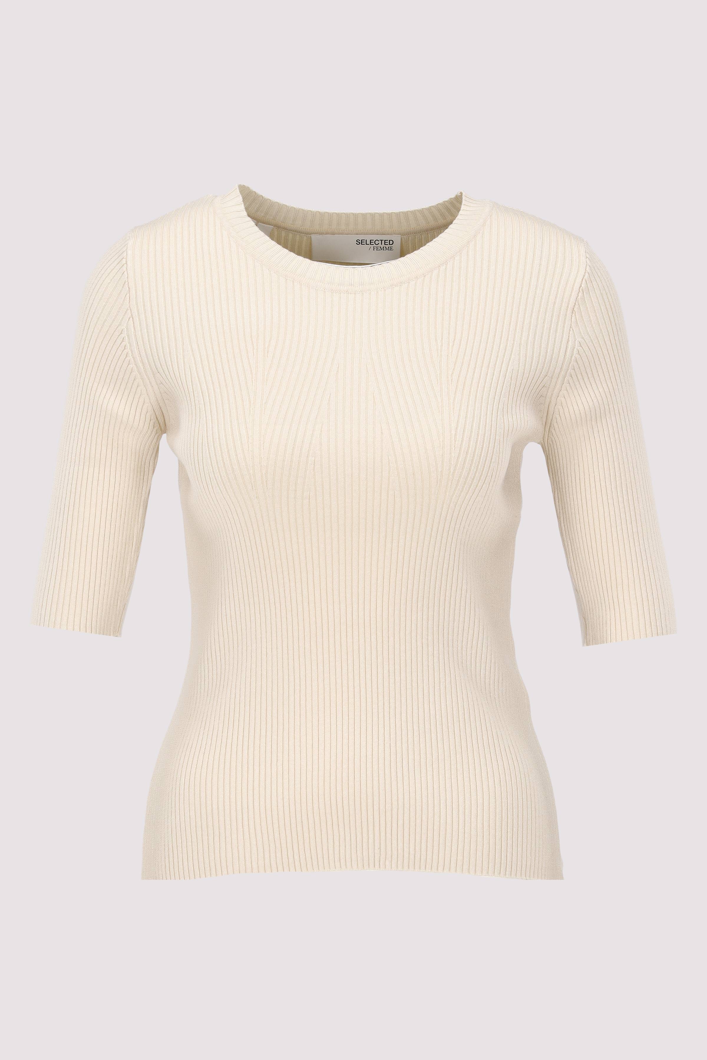 SLFMALA 2/4 KNIT O-NECK NOOS