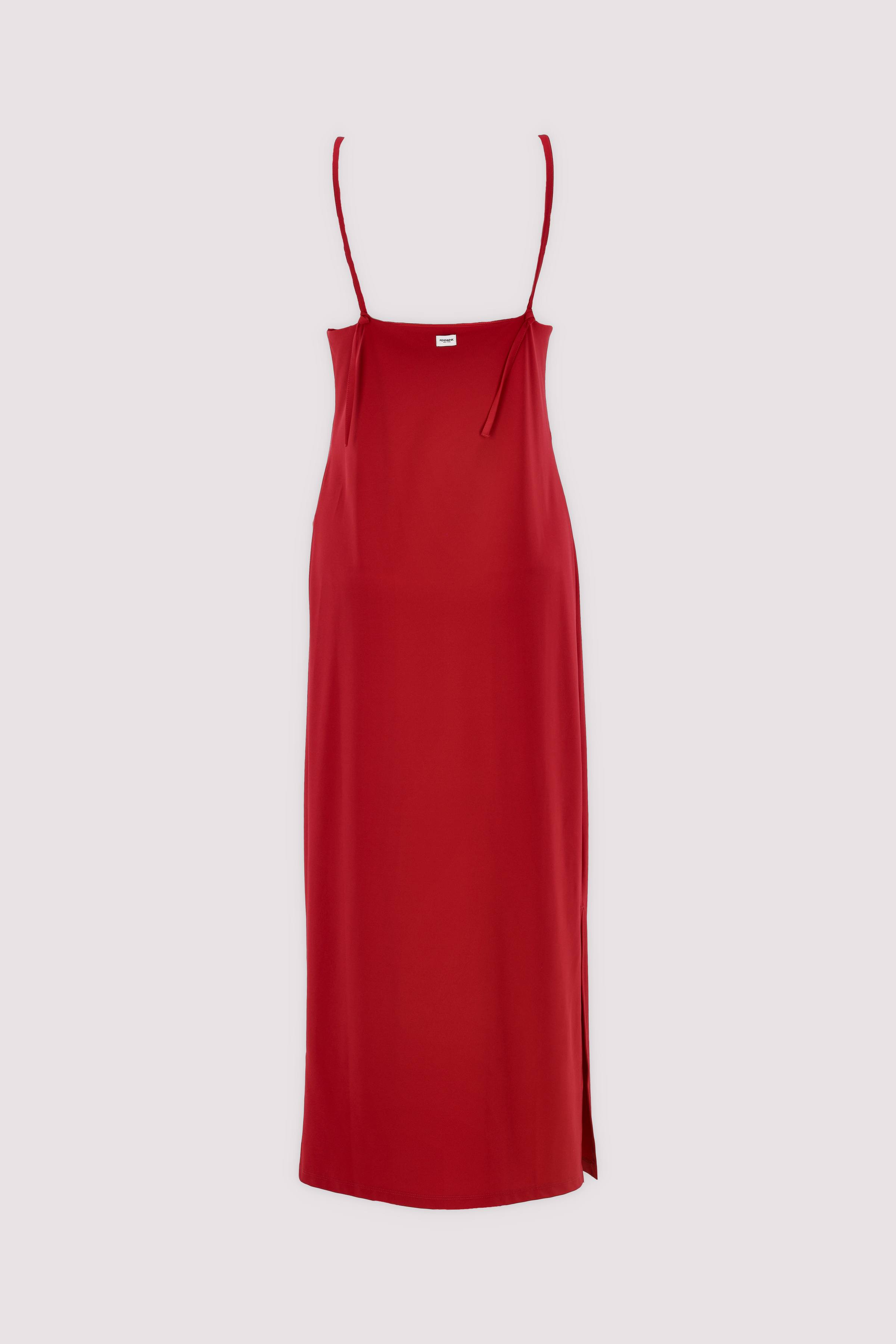 Penn&Ink Midikleid Rumba-Rot mit Stretch