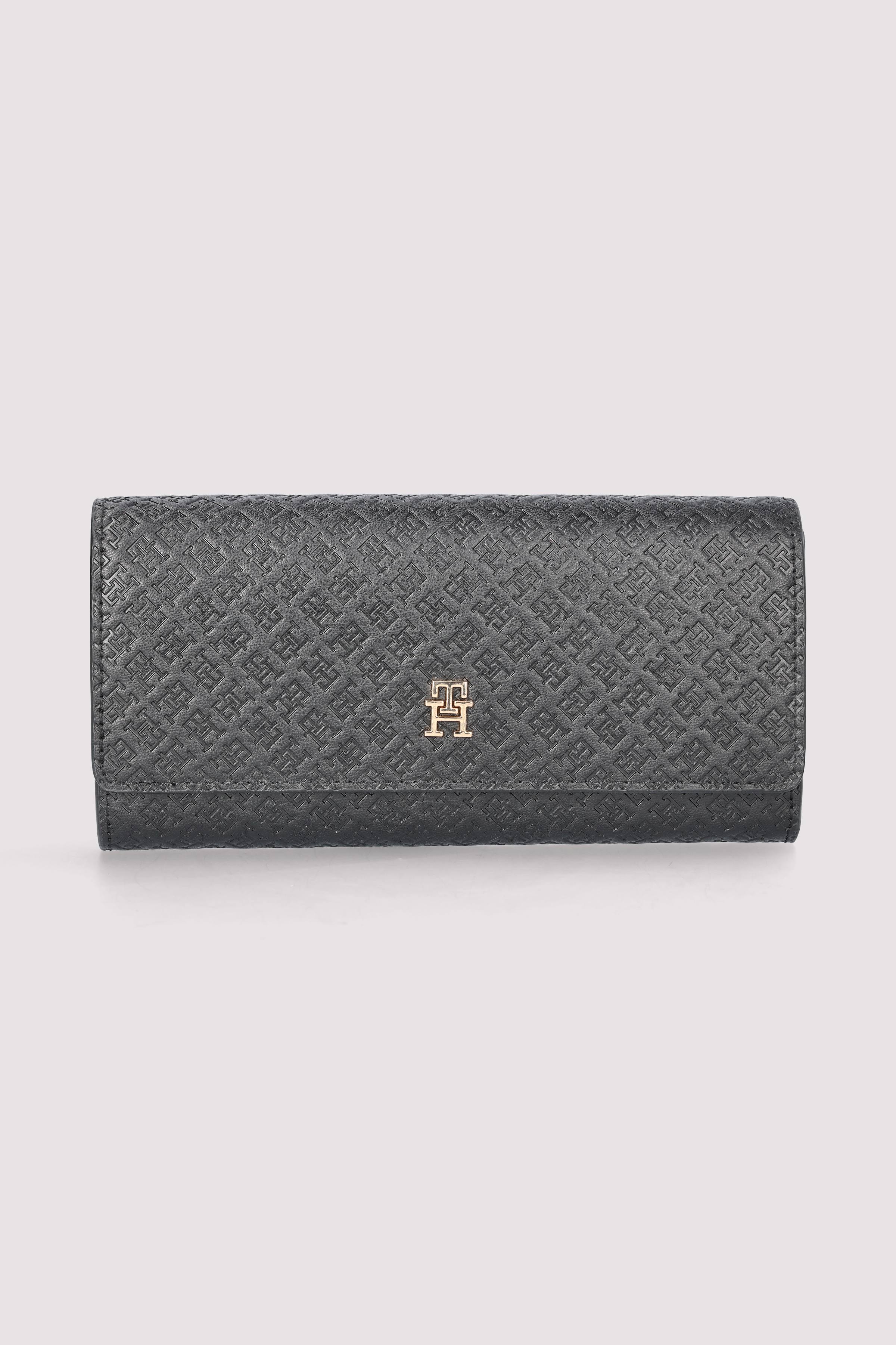 TH ICON LRG FLAP WALLET MONO