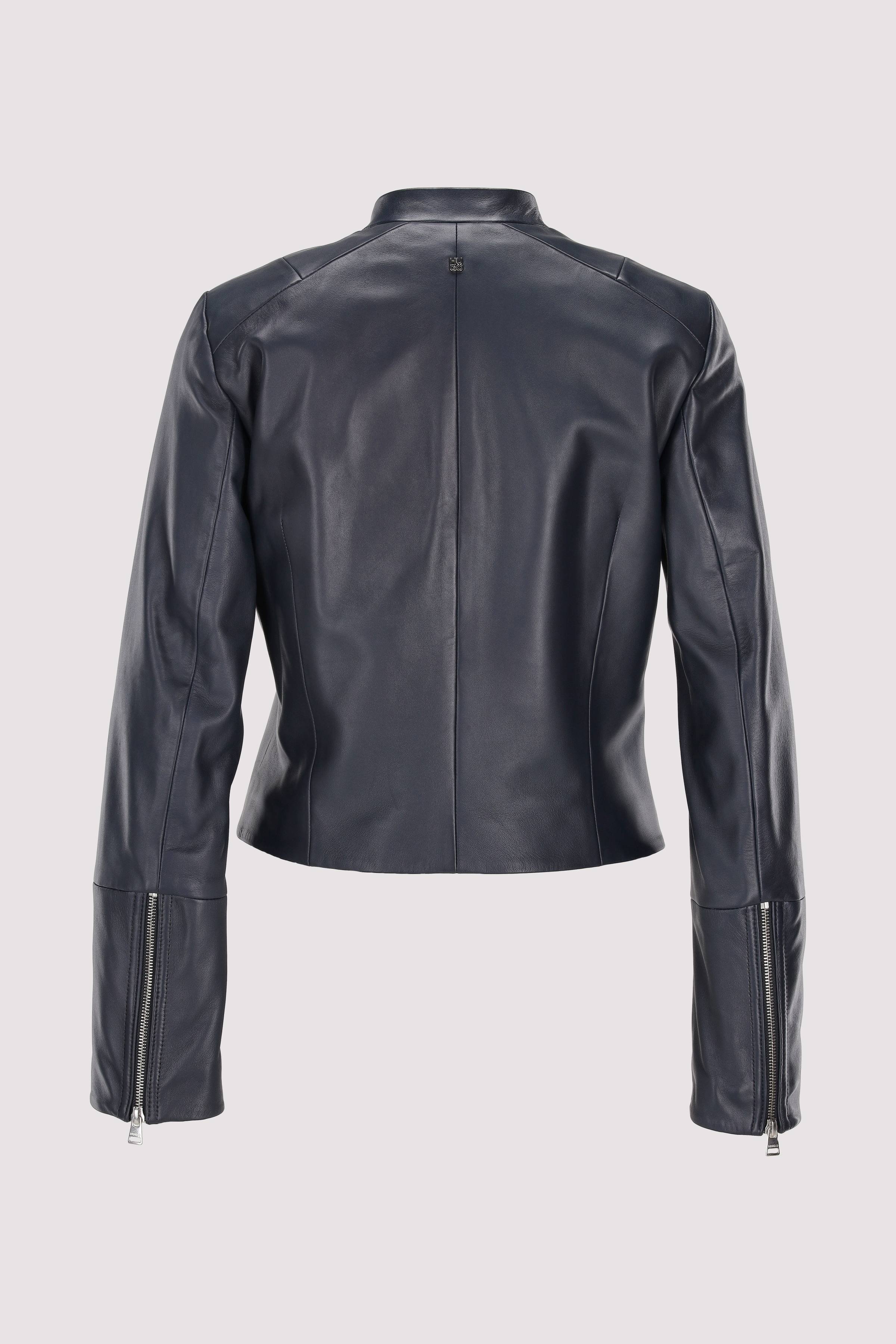 HUGO - HUGO Lederjacke Damen in Blau