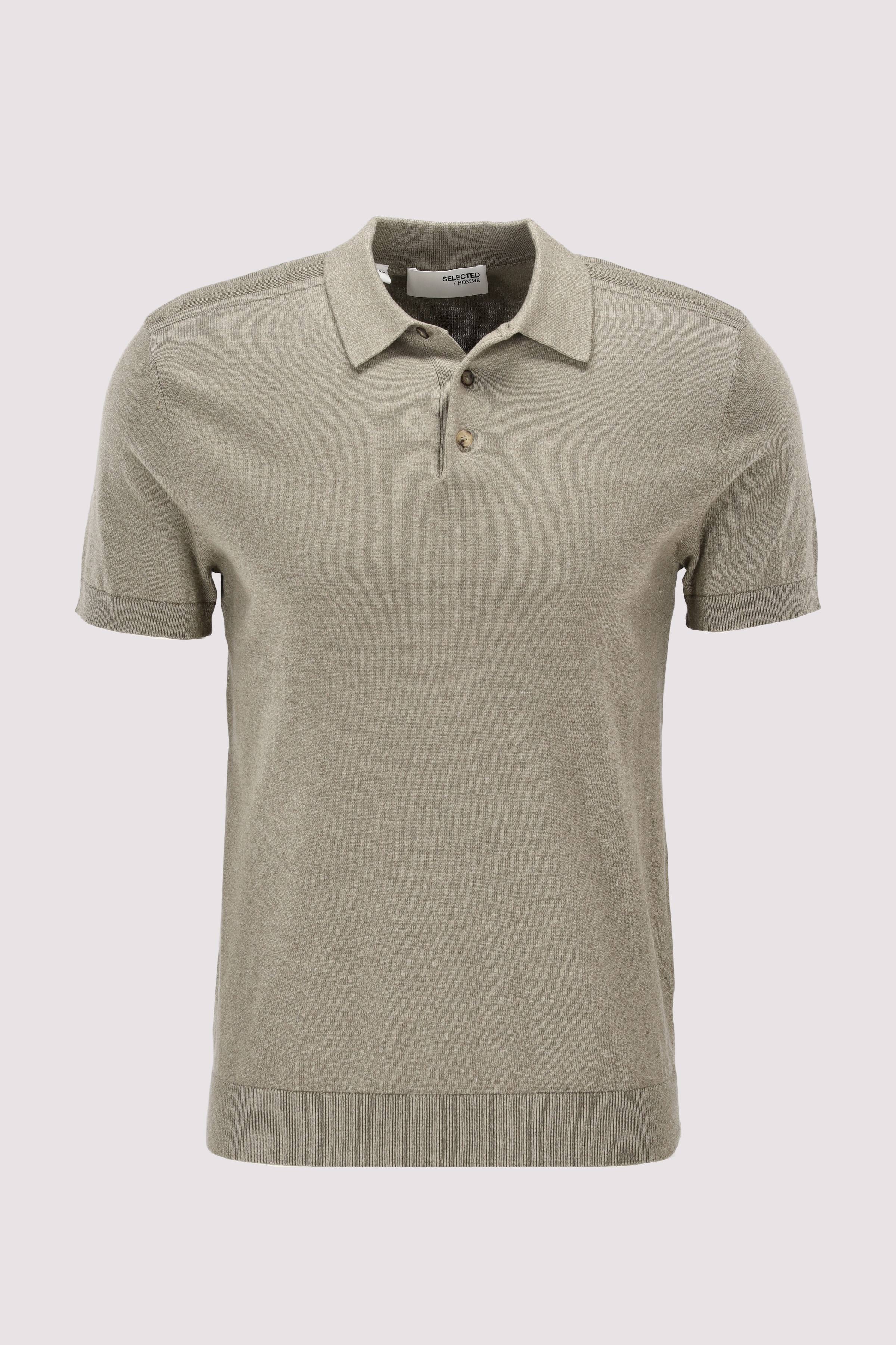SLHBERG SS KNIT POLO NOOS