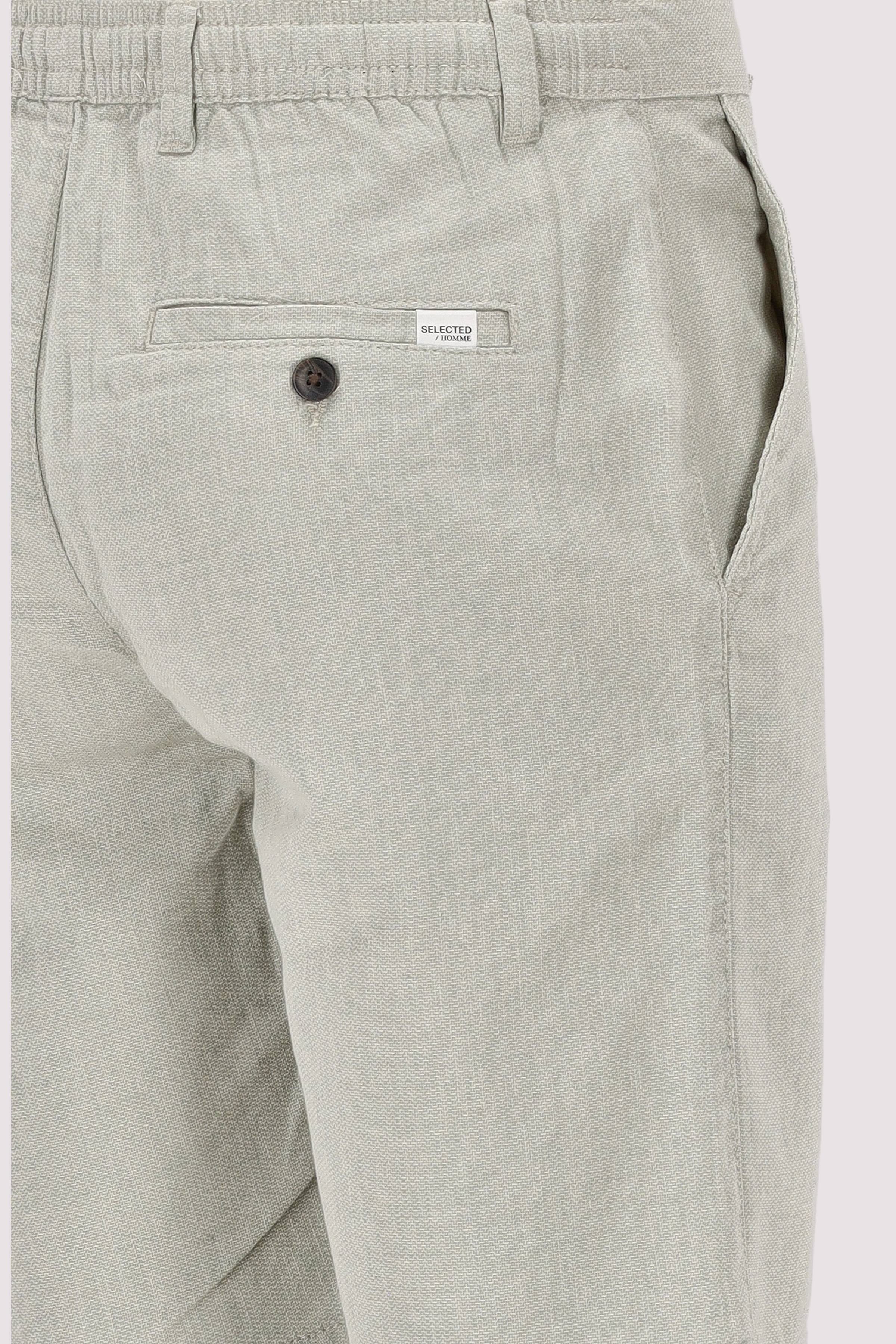 Selected - SLHREGULAR-BRODY LINEN BLD SHO