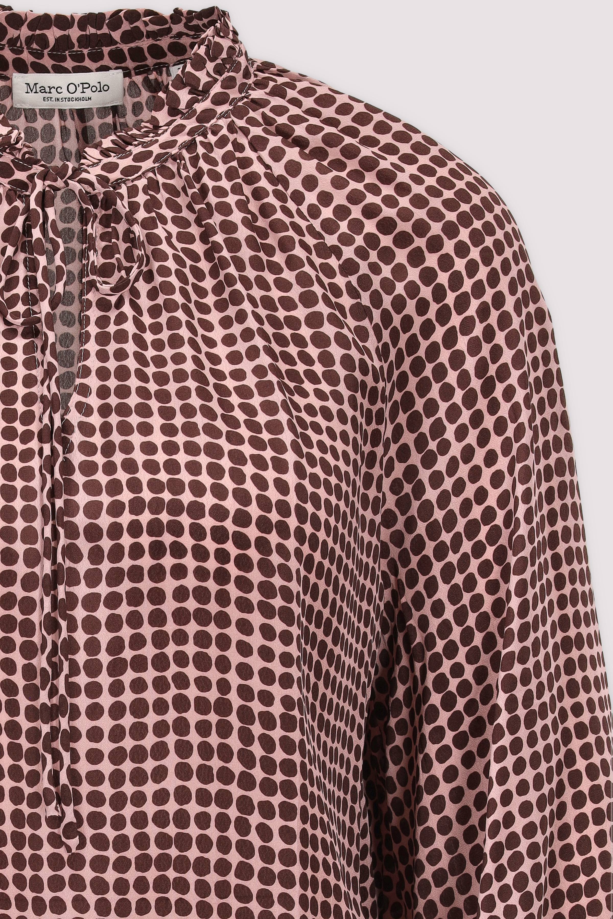 Marc O Polo Casual - Marc O'Polo Viskose Langarmbluse in Rot