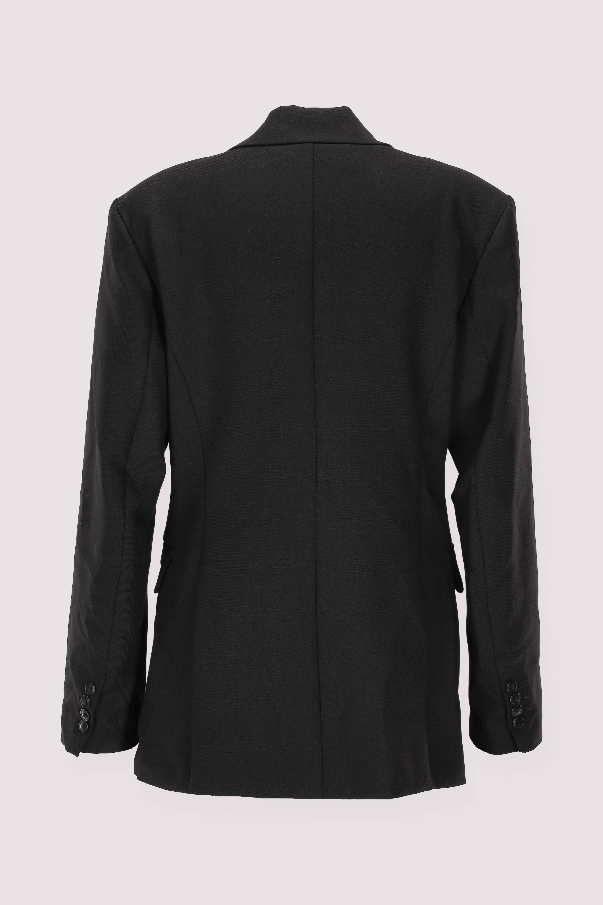Langer Blazer für Damen in Schwarz