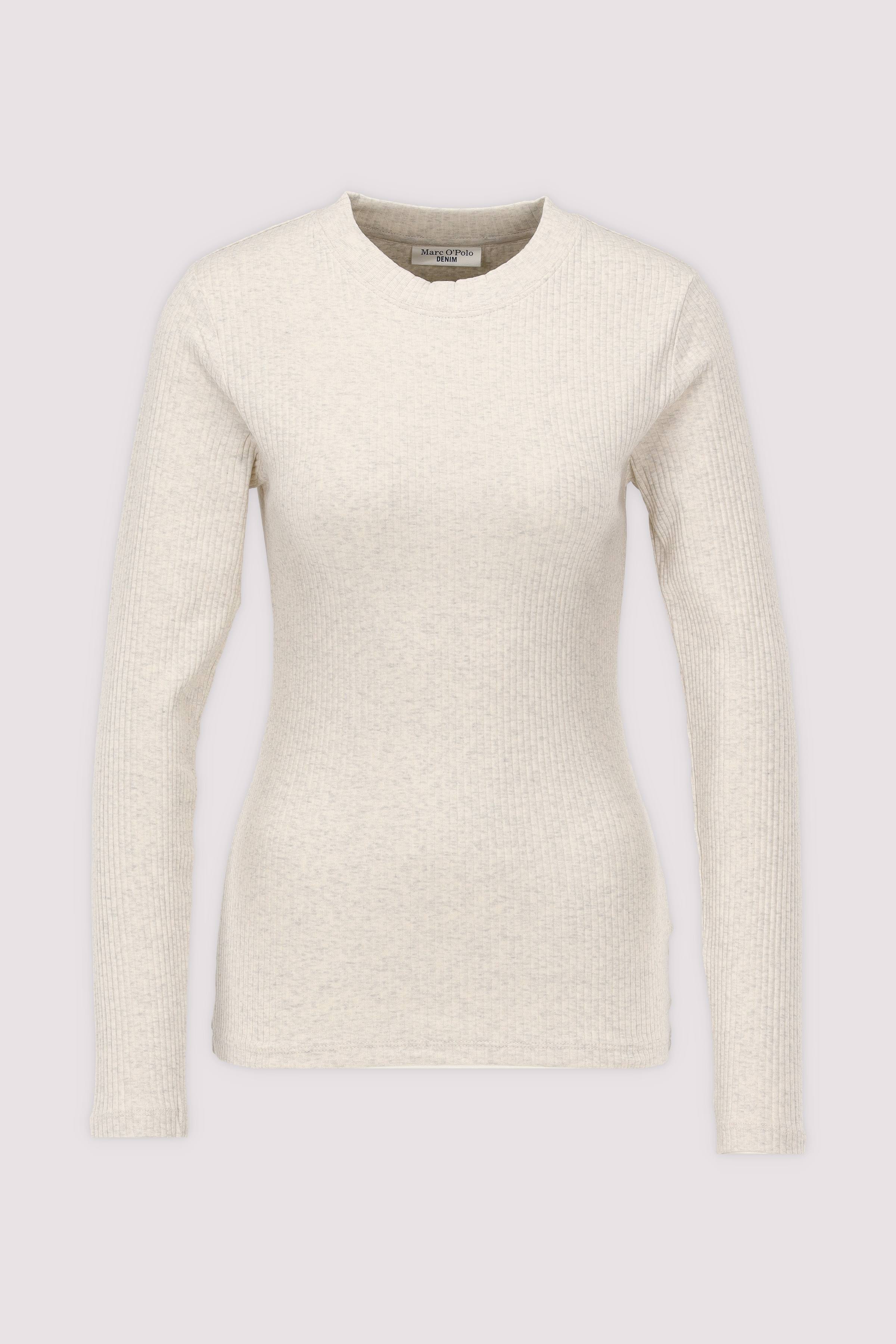 T-Shirt, LSL, Crewneck, Rib, S