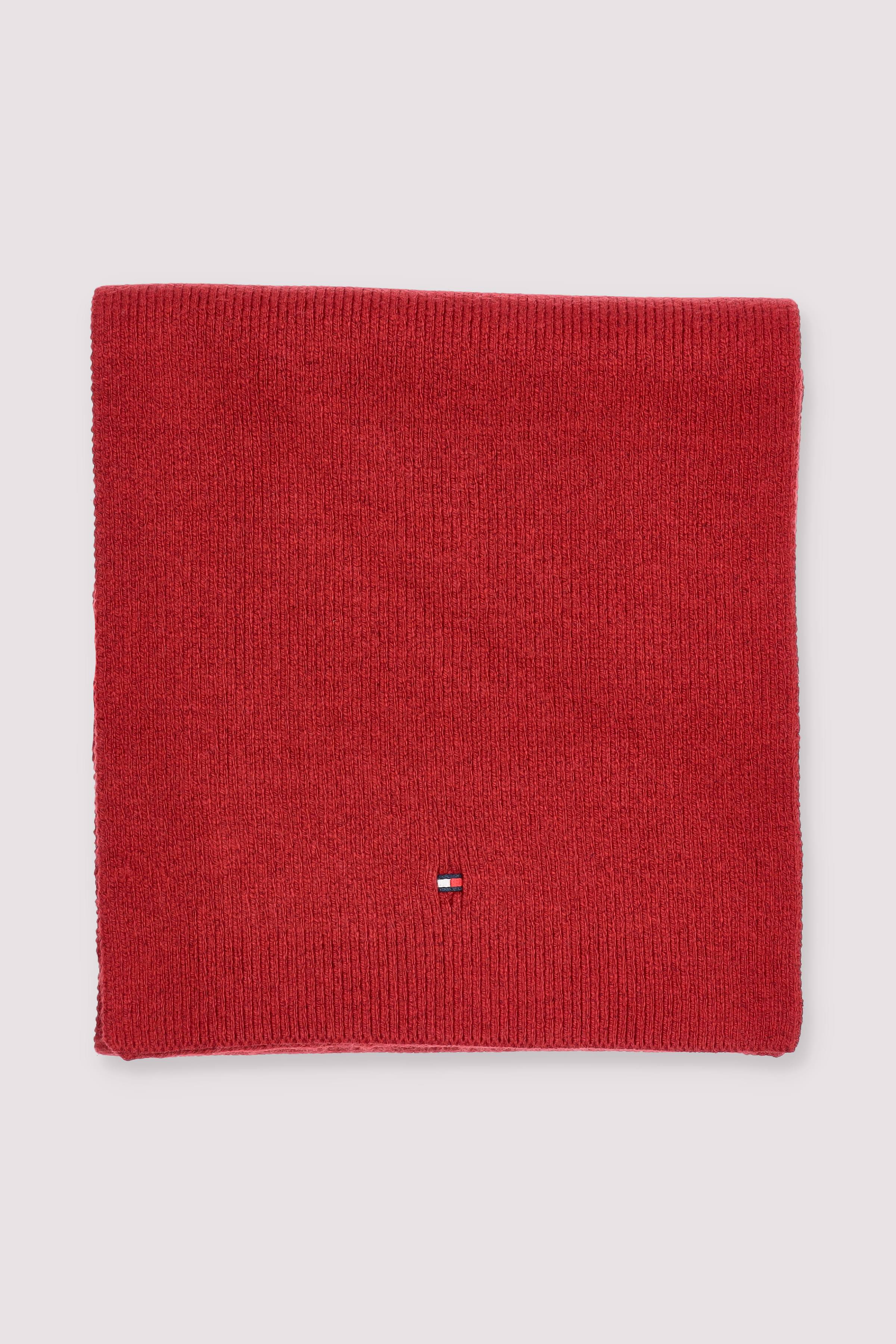 Tommy Hilfiger roter Schal Bio-Baumwolle