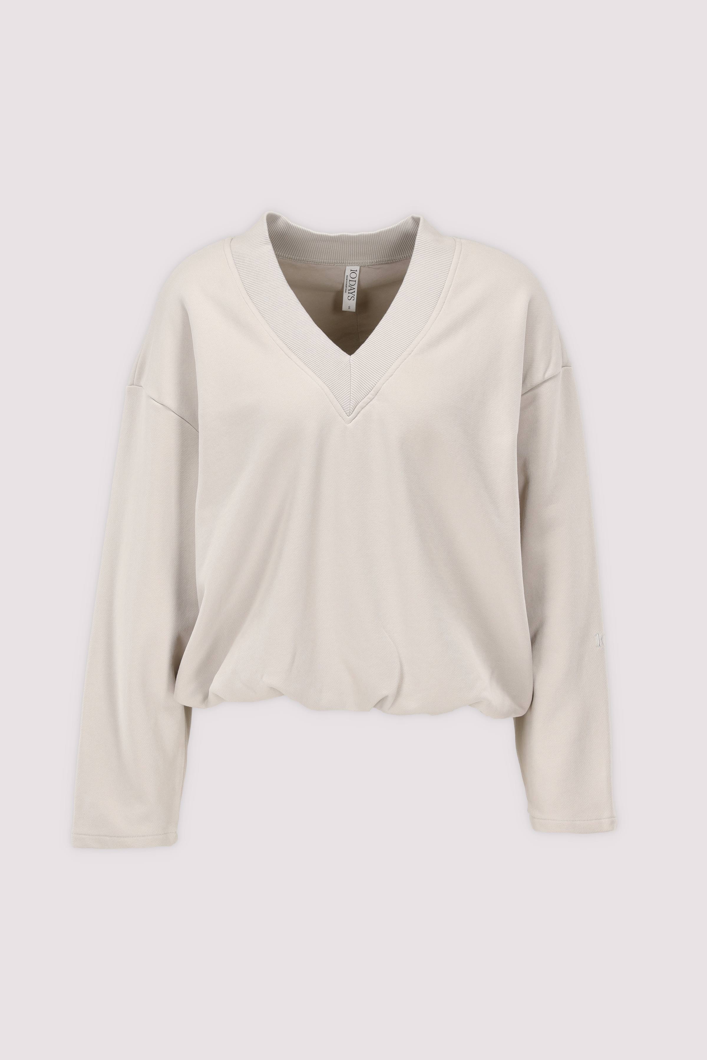 10Days Damen Sweatshirt Stone Komfort