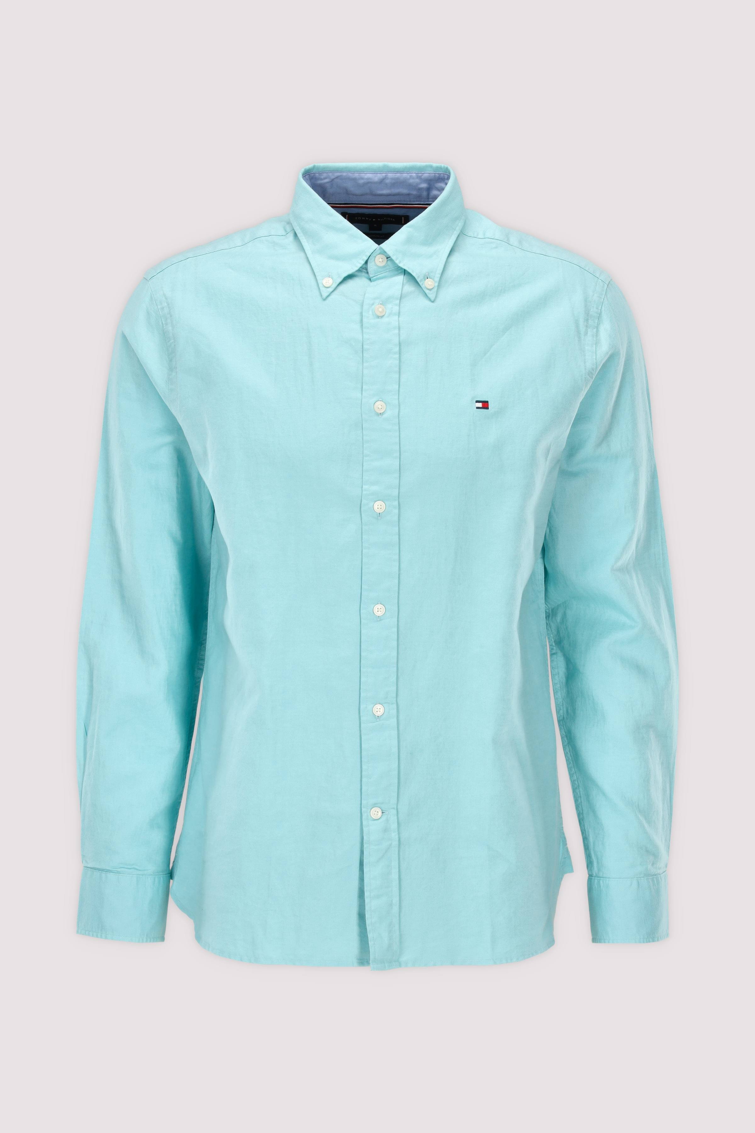 Tommy Hilfiger Leinenhemd Blau