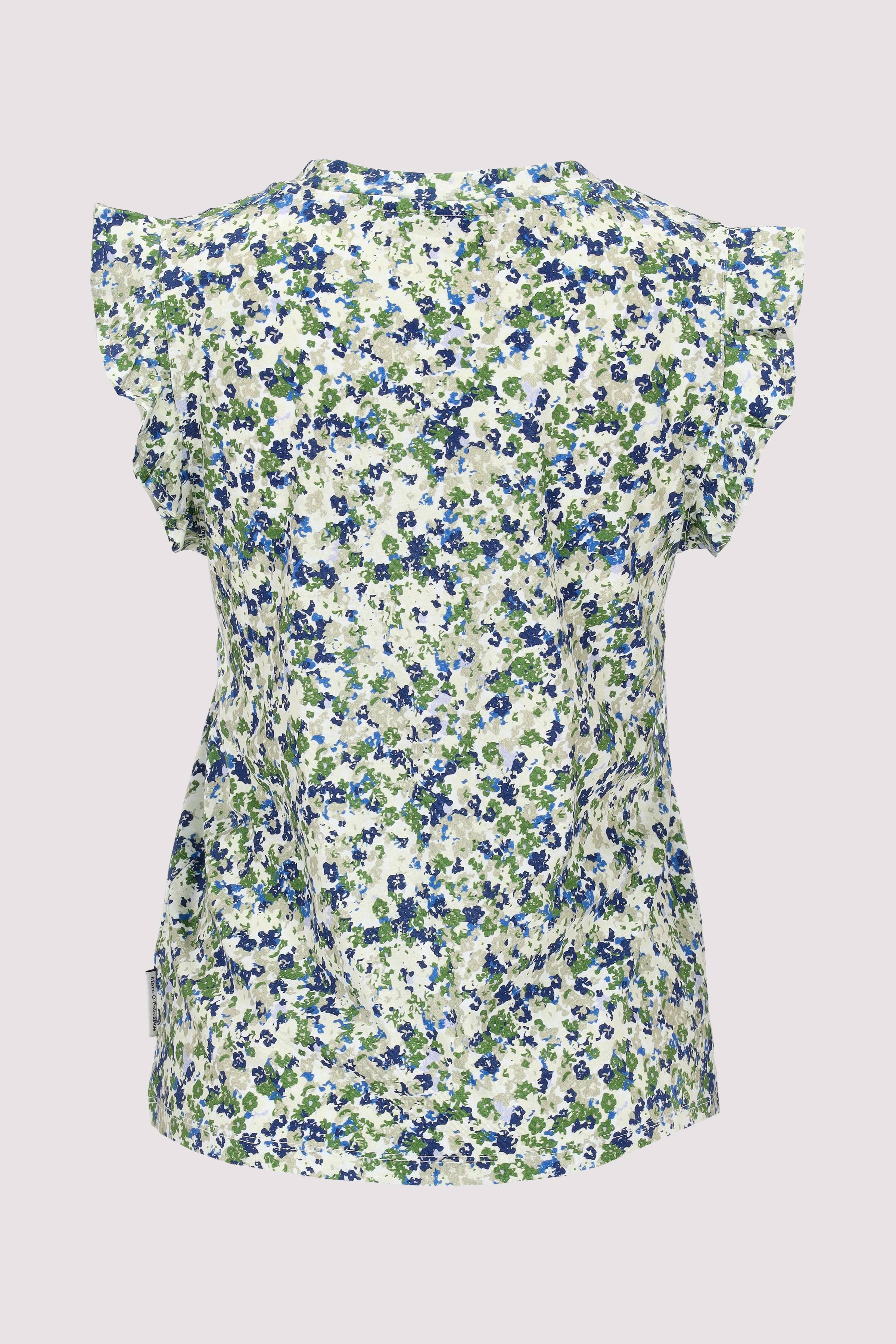 Marc O´Polo - T-Shirt, SLL, Ruffle, AOP Marc O´Polo - T-Shirt, SLL, Ruffle, AOP