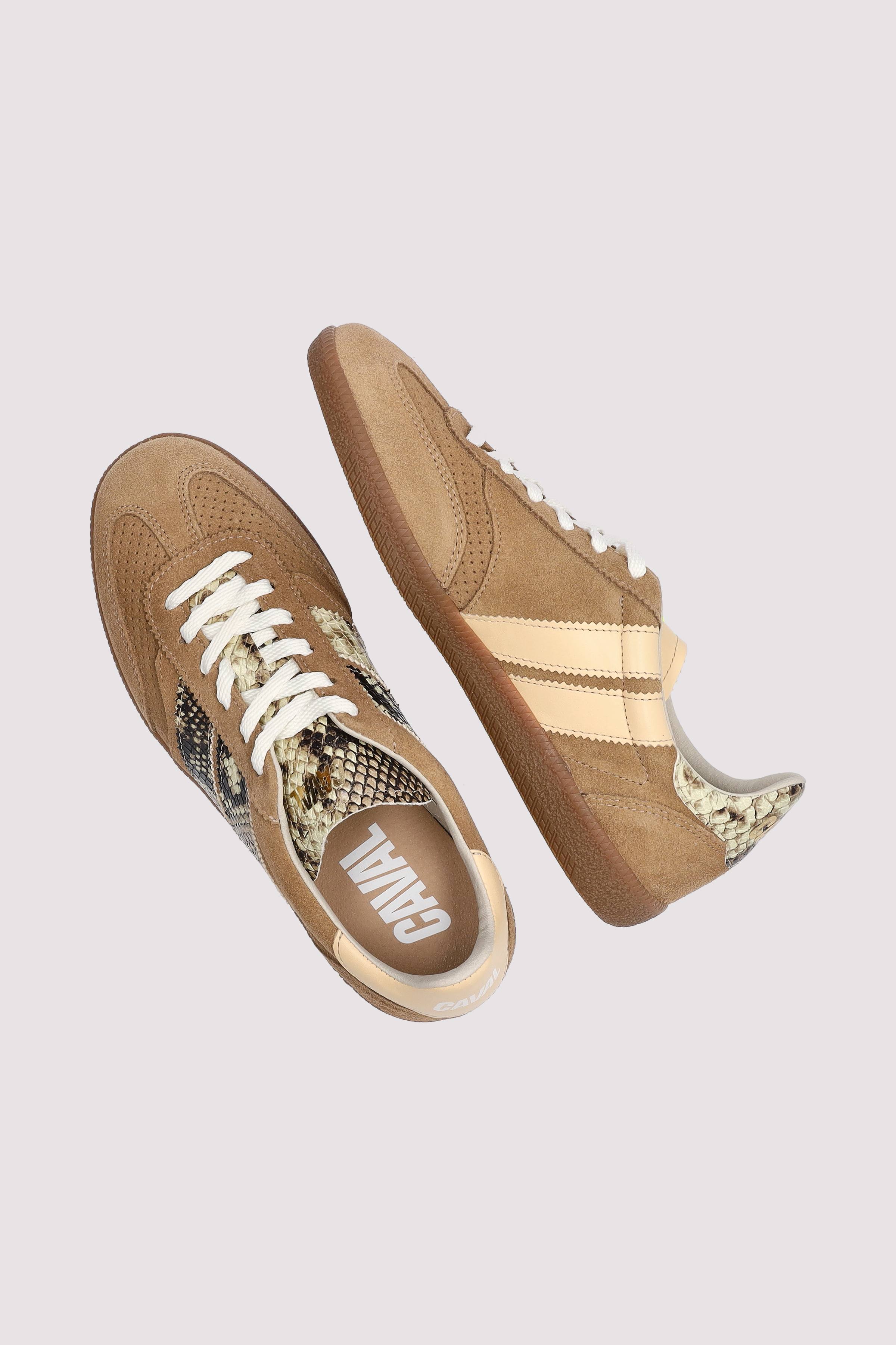 Caval - Caval Sneaker Croco Braun