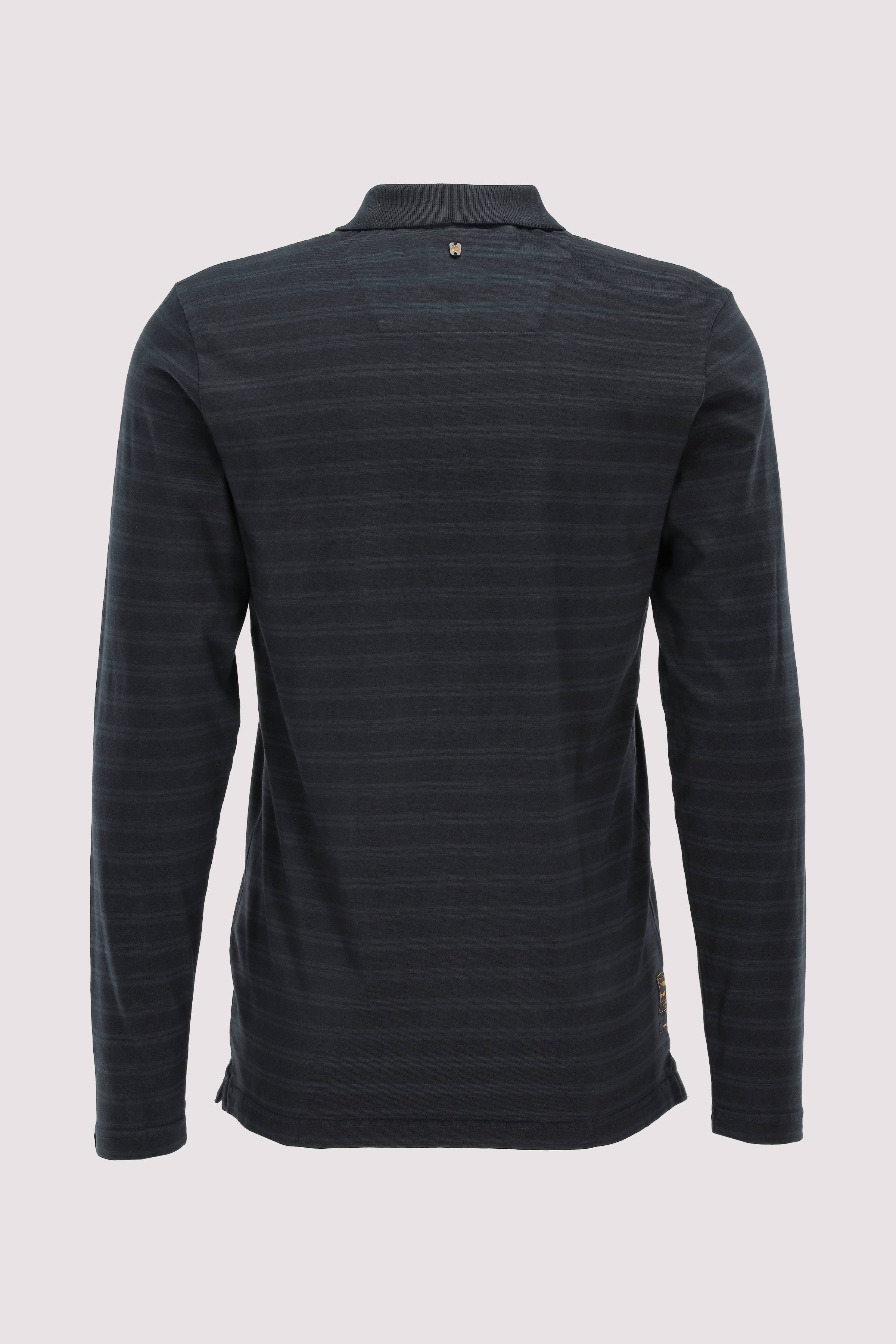 PME Legend - Long sleeve polo melange strip PME Legend - Long sleeve polo melange strip