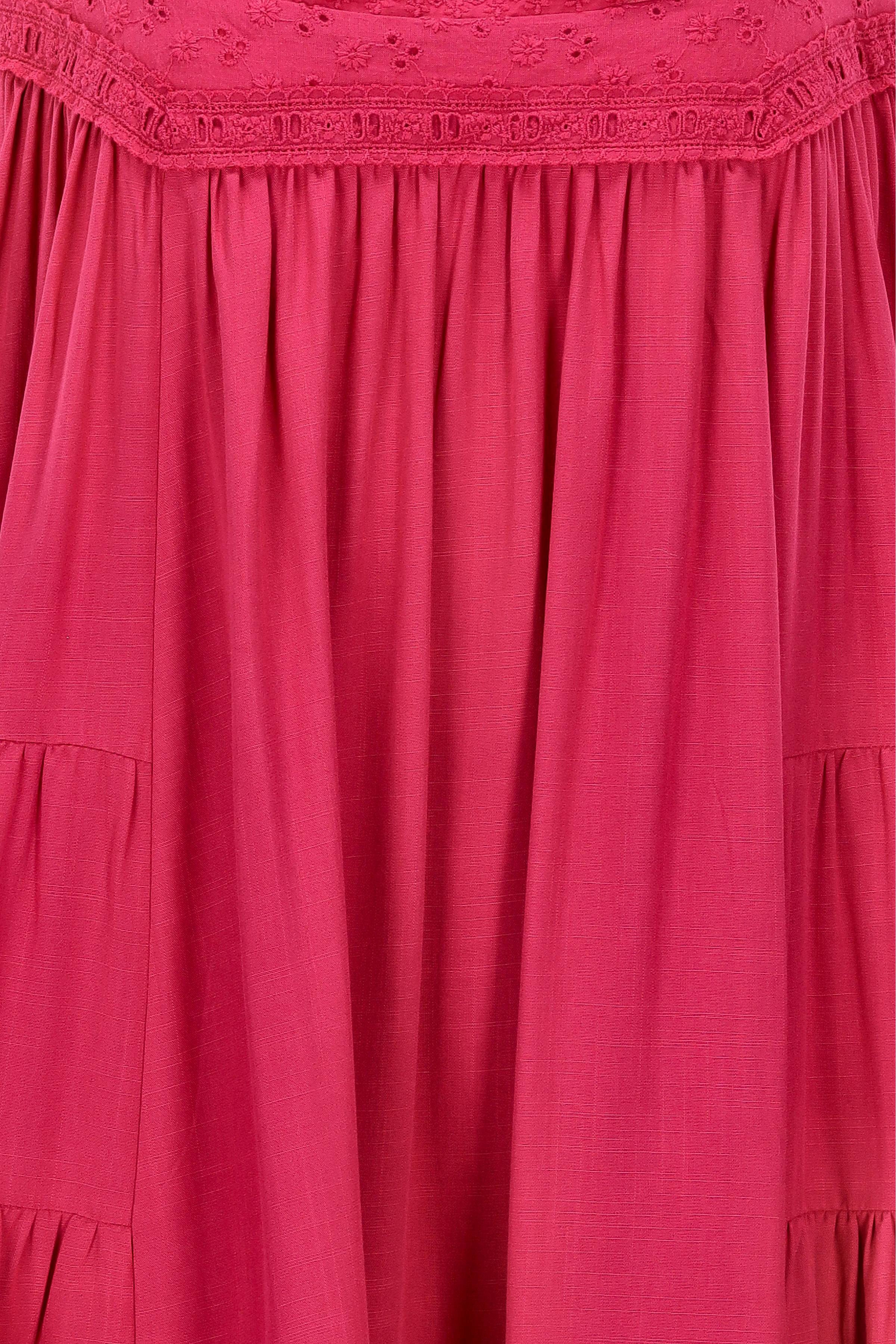 Oh April - Oh April Freizeitkleid aus Viskose Pink