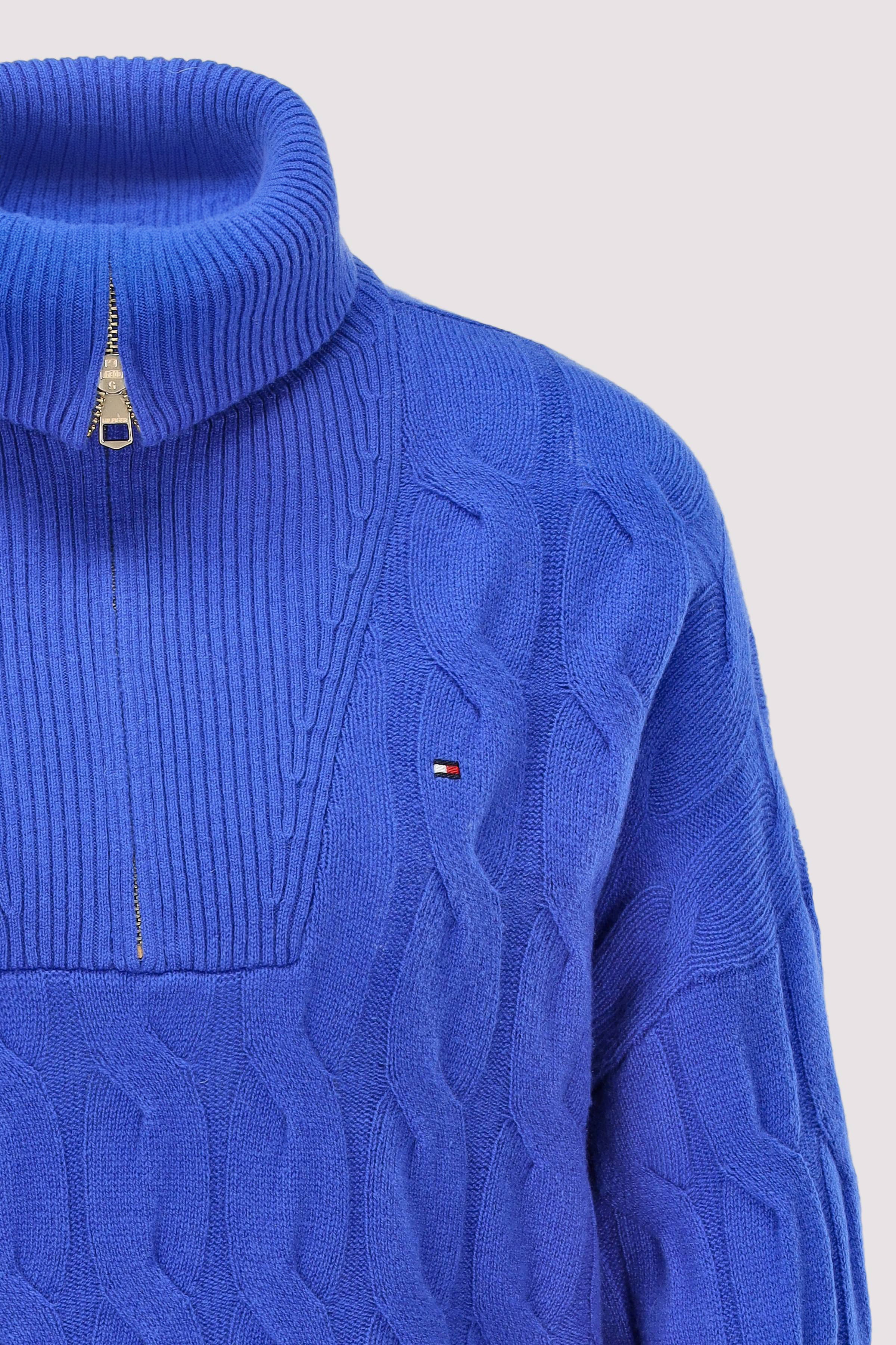 Tommy Hilfiger - SOFT WOOL CABLE 1/2 ZIP LS SWT