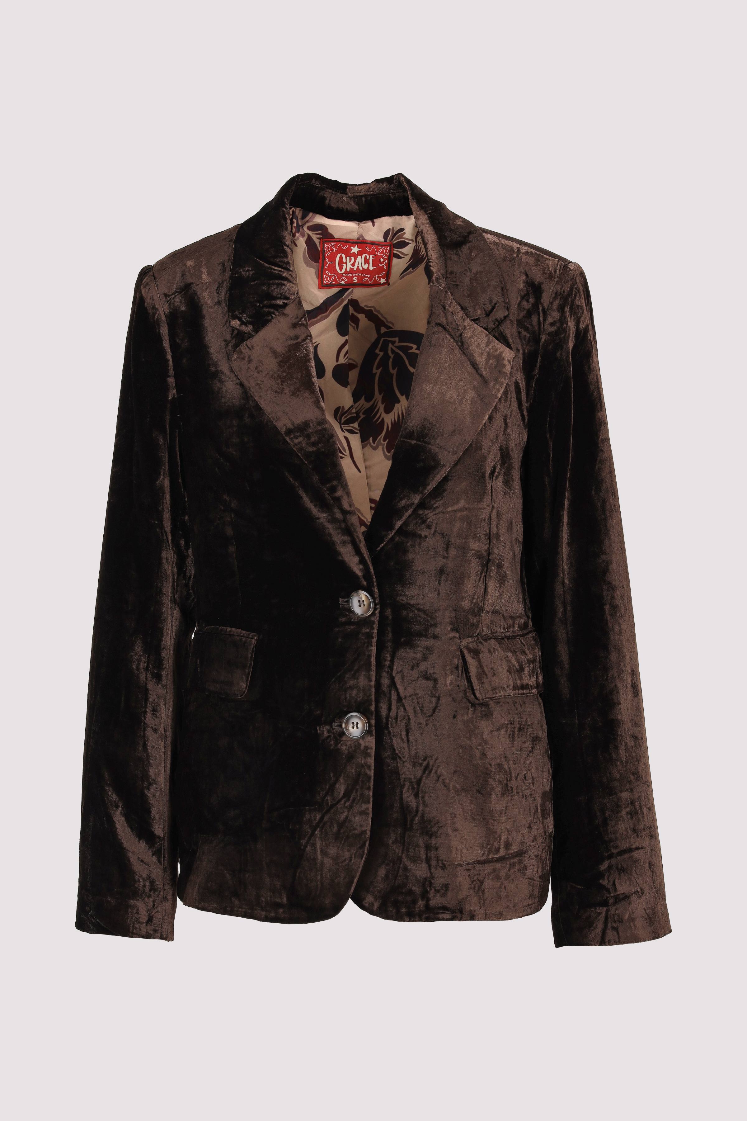 Kurzer Blazer Grace in Choco, vielseitig