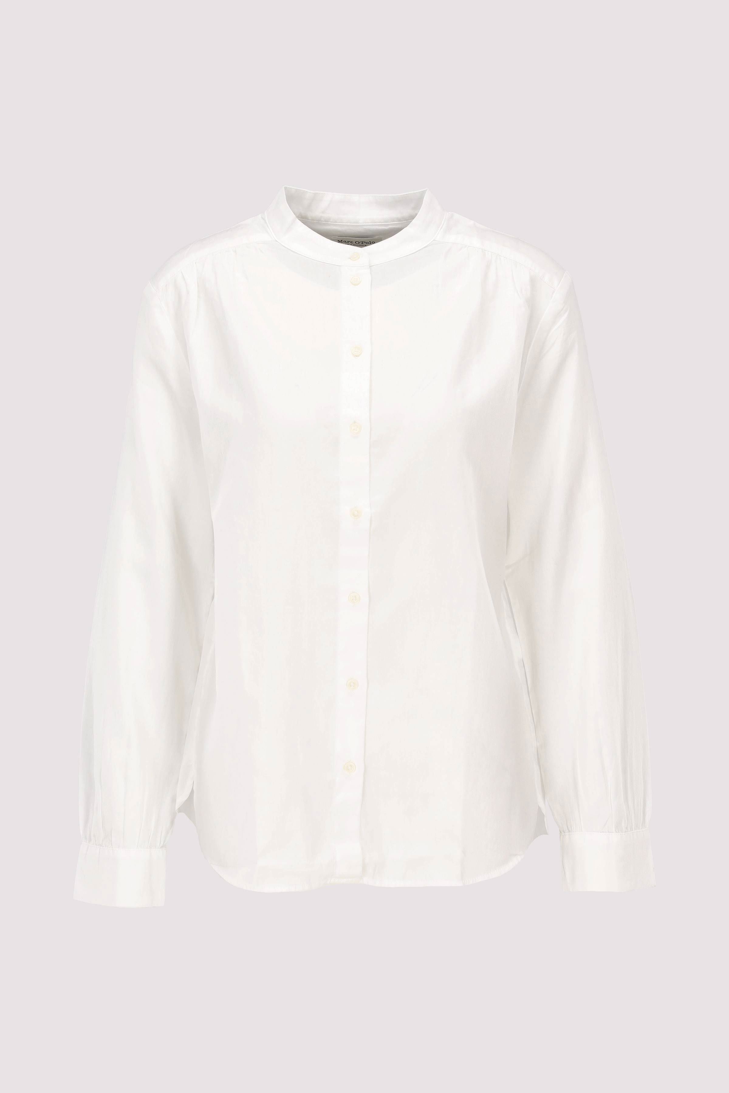 Blouse, relaxed fit, stand-up 