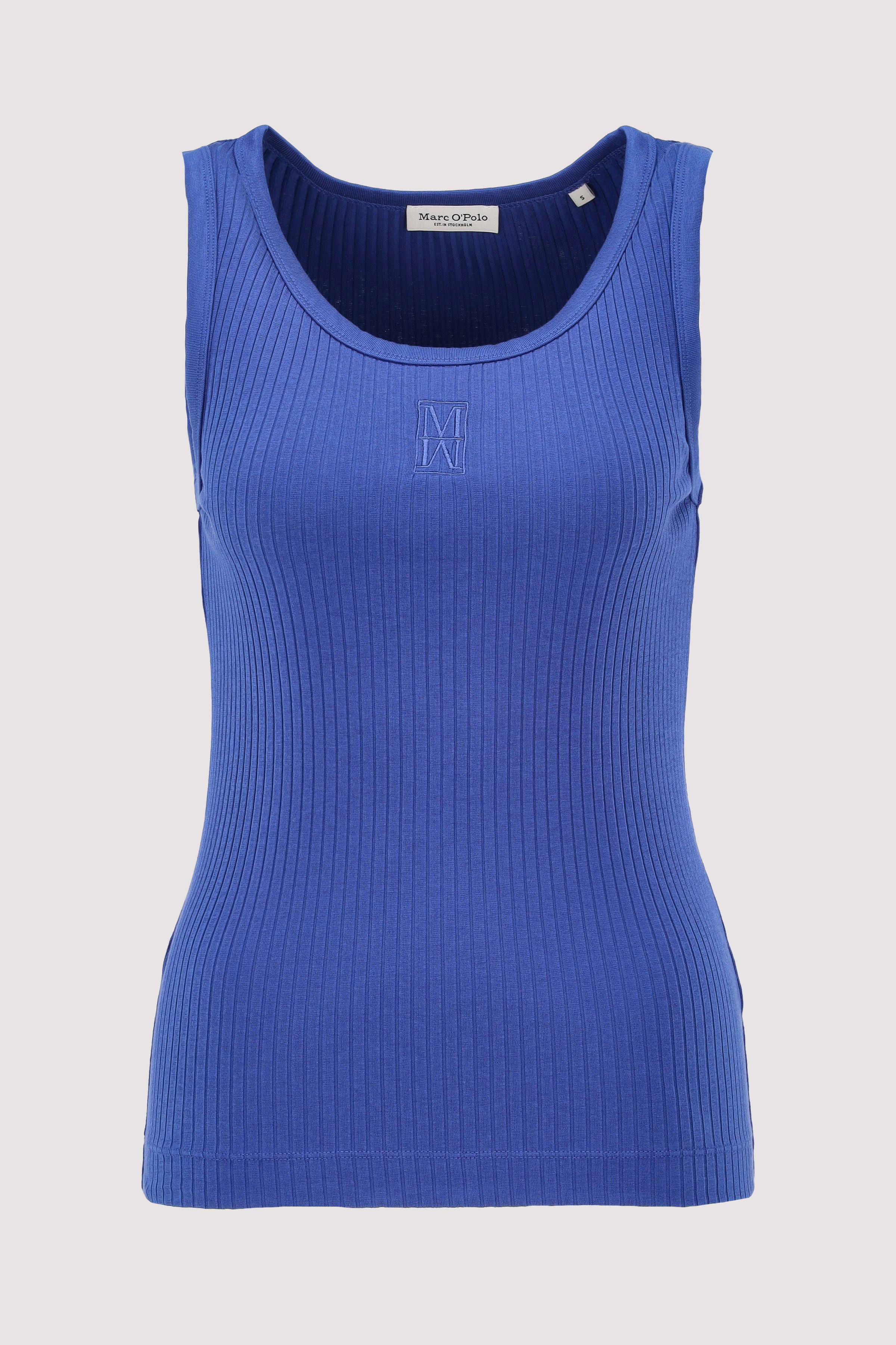 Top, rib, round neck