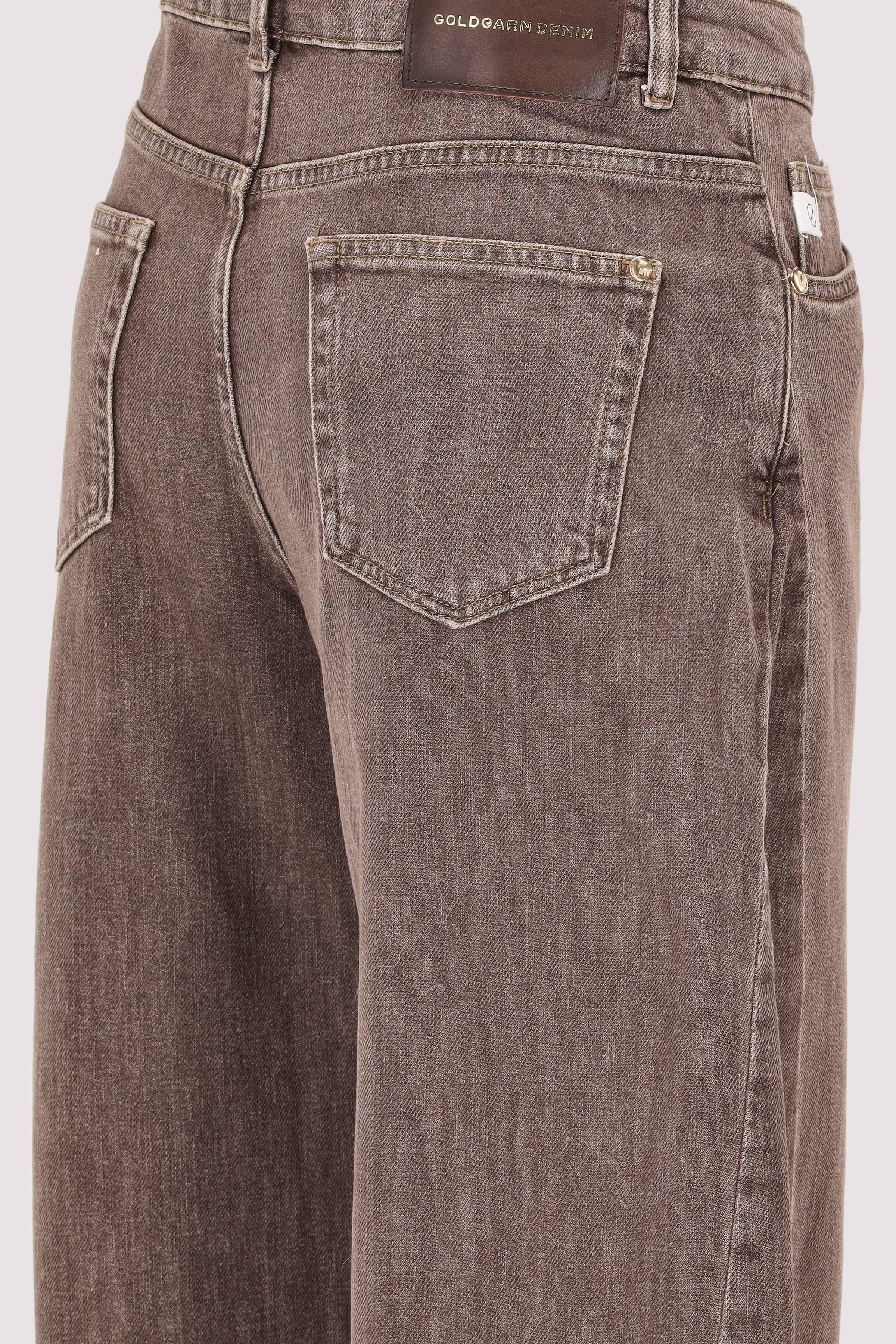 GoldGarn - Goldgarn Damen O-Shape-Jeans Hellbraun