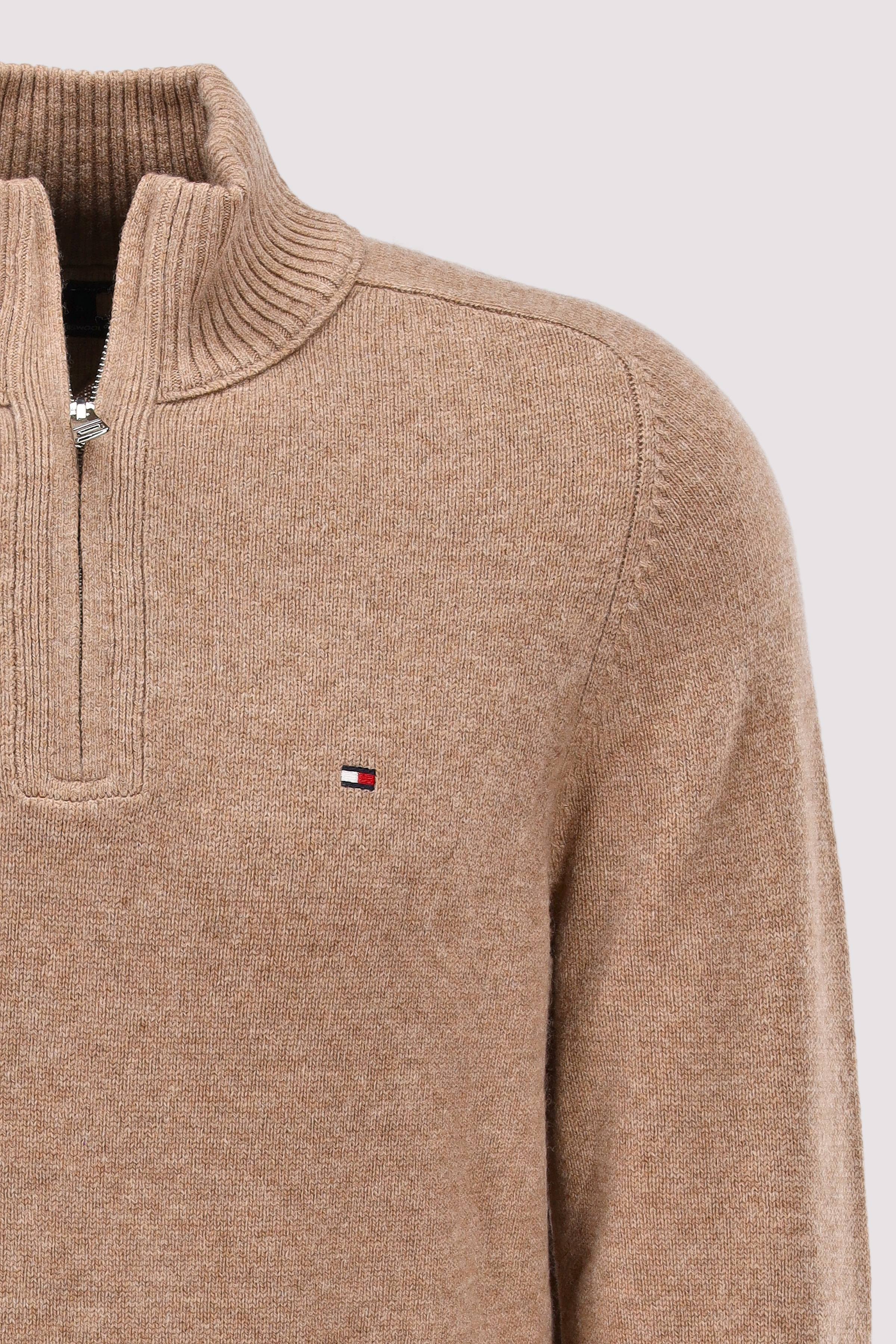 Tommy Hilfiger - LAMBSWOOL ZIP MOCK Tommy Hilfiger - LAMBSWOOL ZIP MOCK