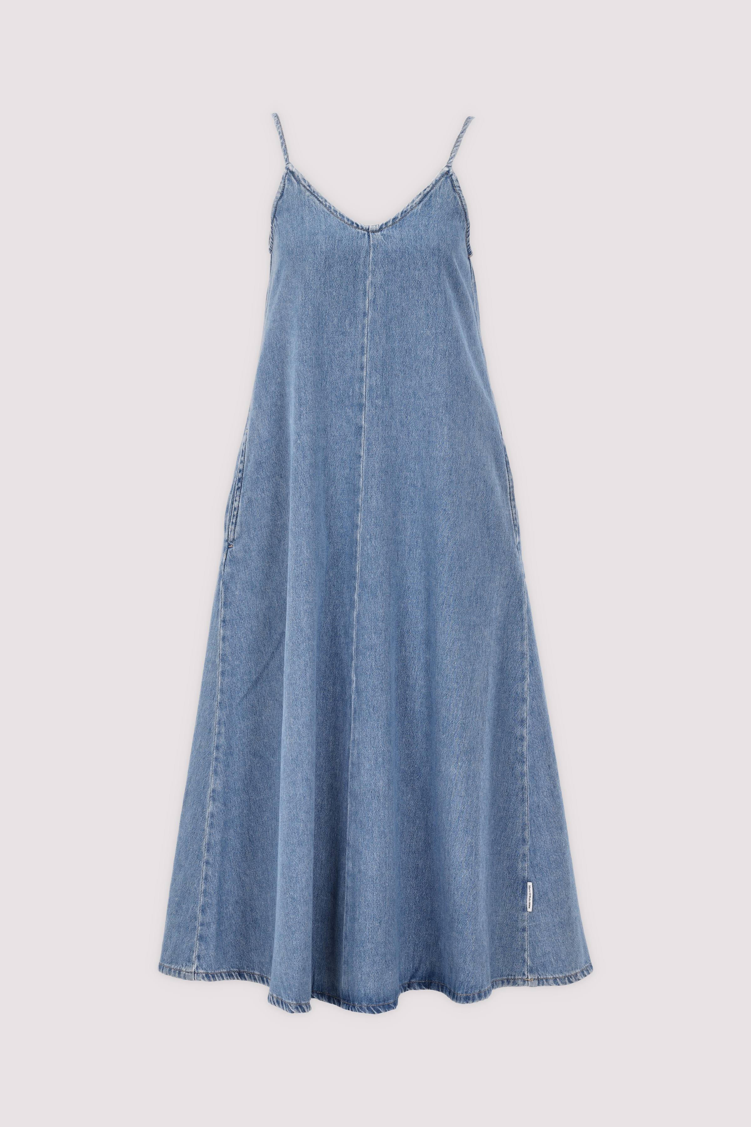 Denim Dresses, Maxi Length, A-