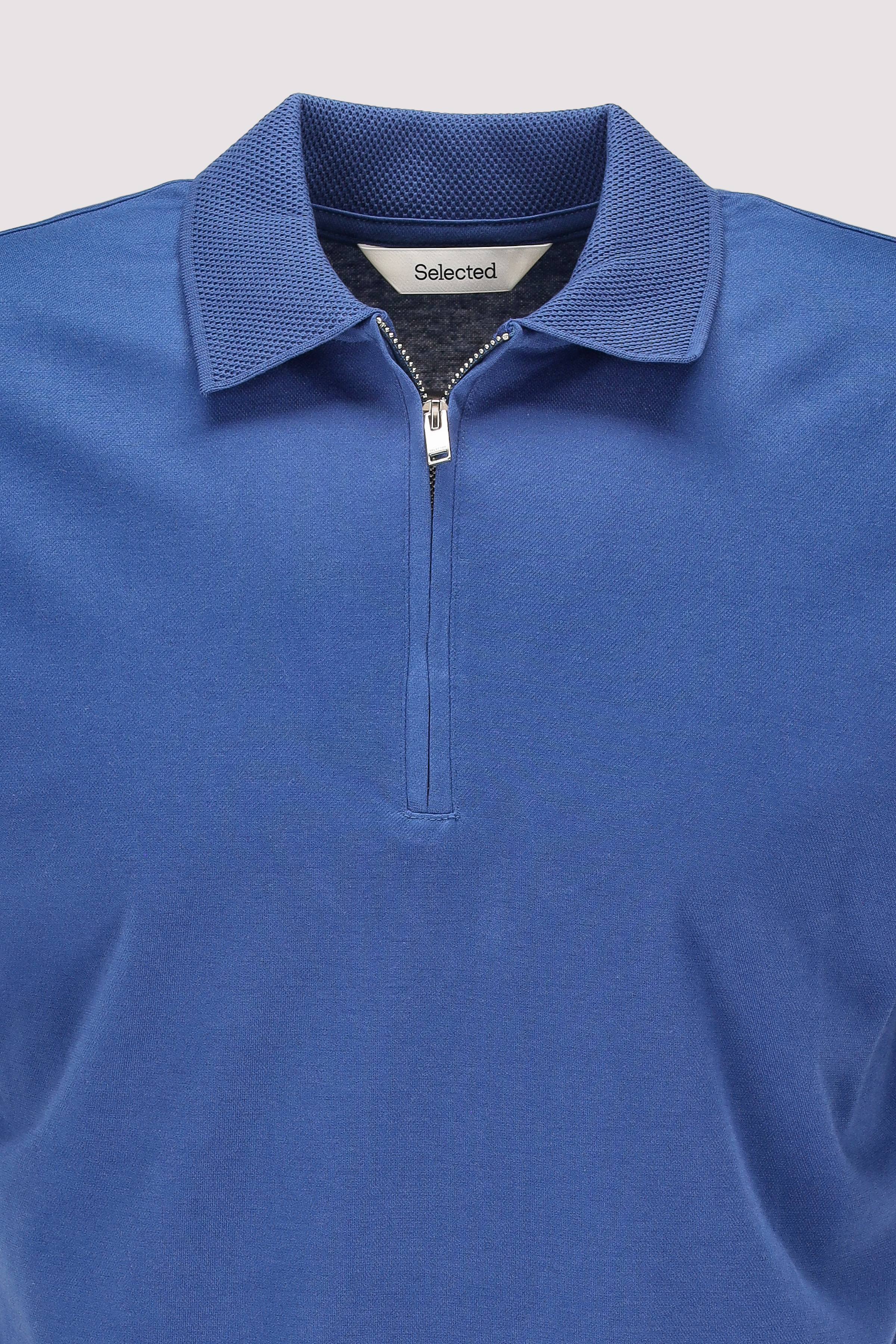 Selected - SLHFAVE ZIP SS POLO NOOS Selected - SLHFAVE ZIP SS POLO NOOS