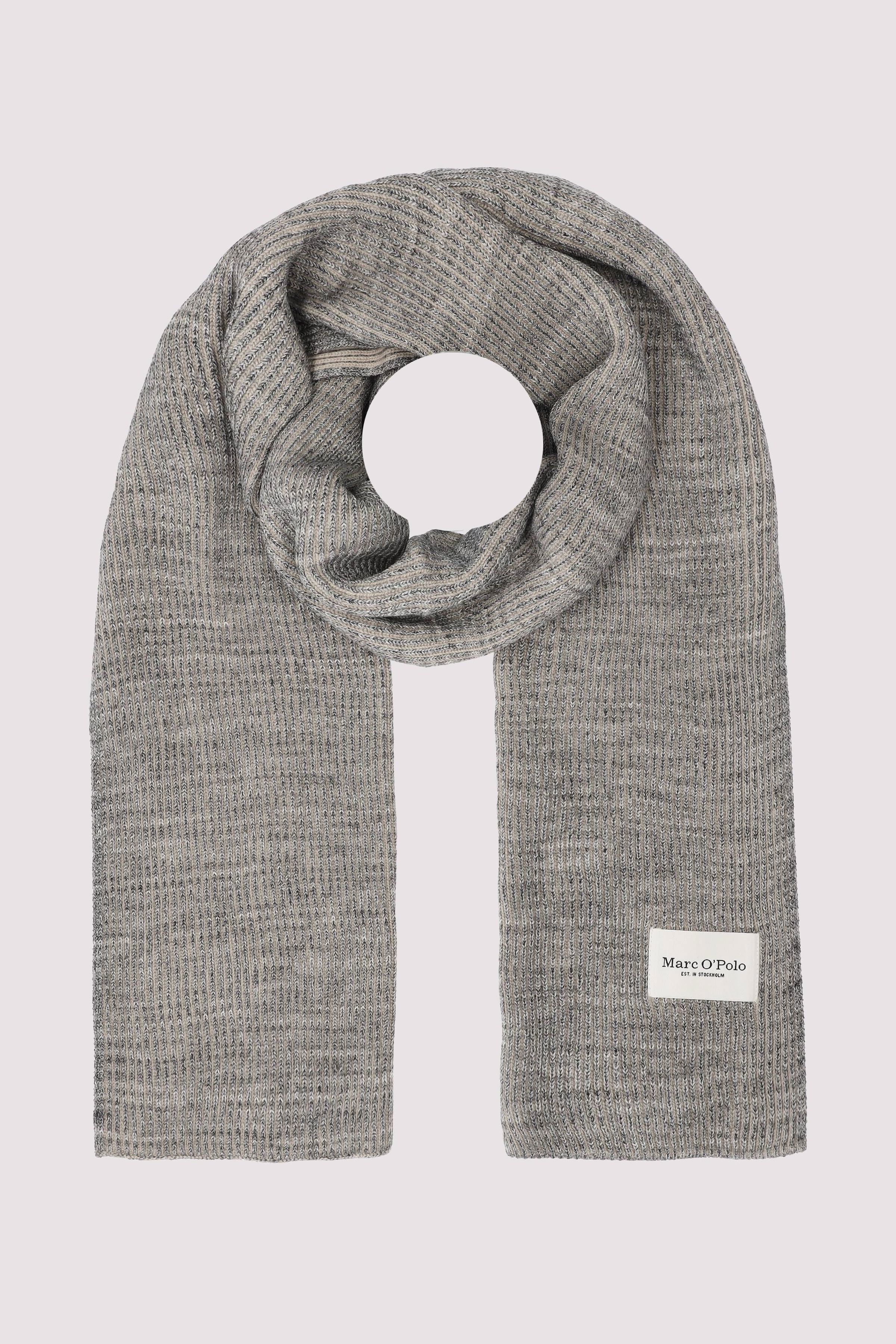 Knitted scarf, lambswool cotto