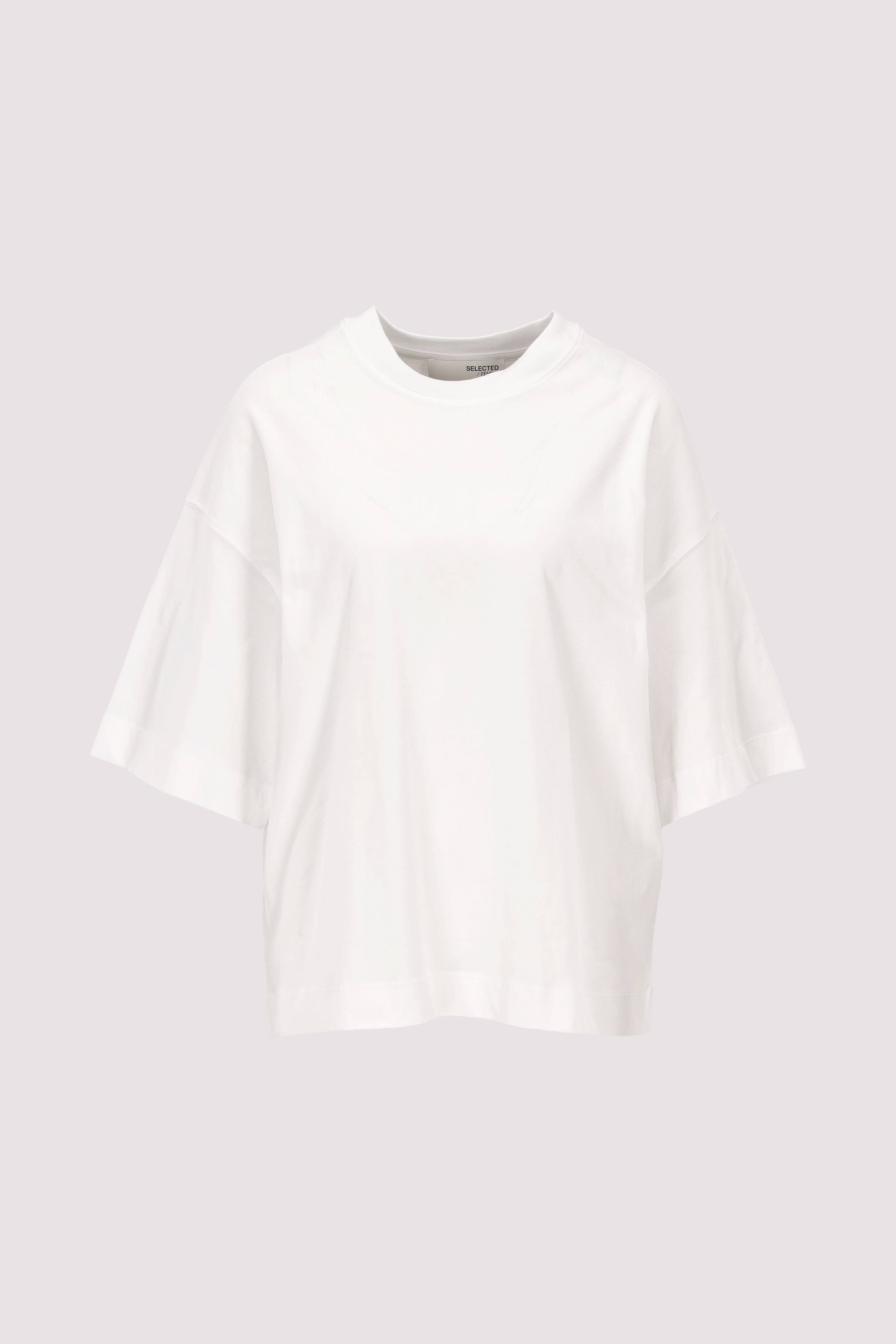 Selected - SLFCOLWOMAN 2/4 OVERSIZED TEE 