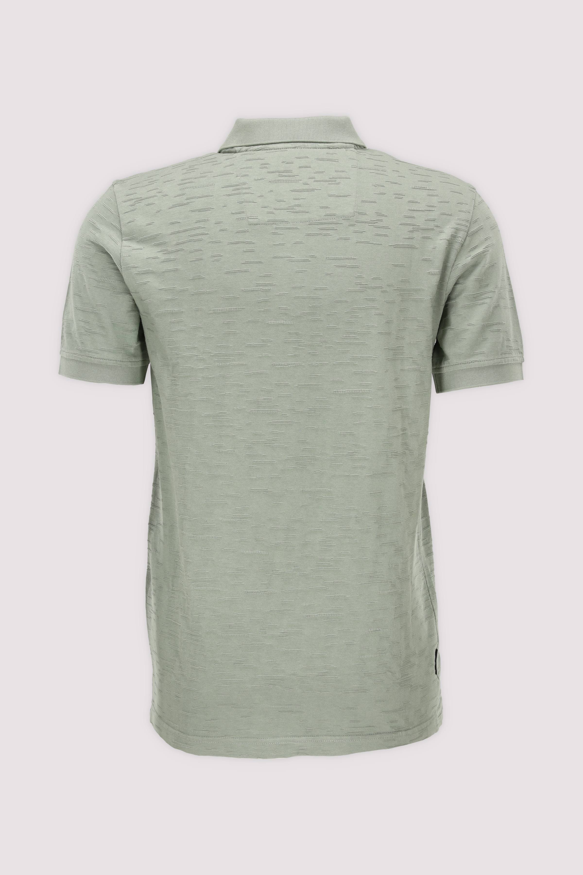 Short sleeve polo jacquard jer