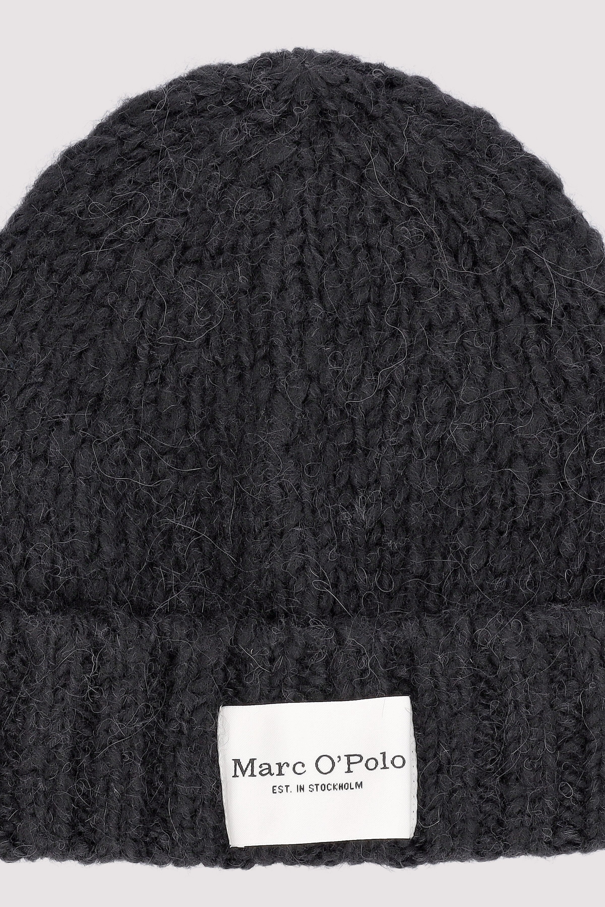 Hat, knitted, plain,  fold up,
