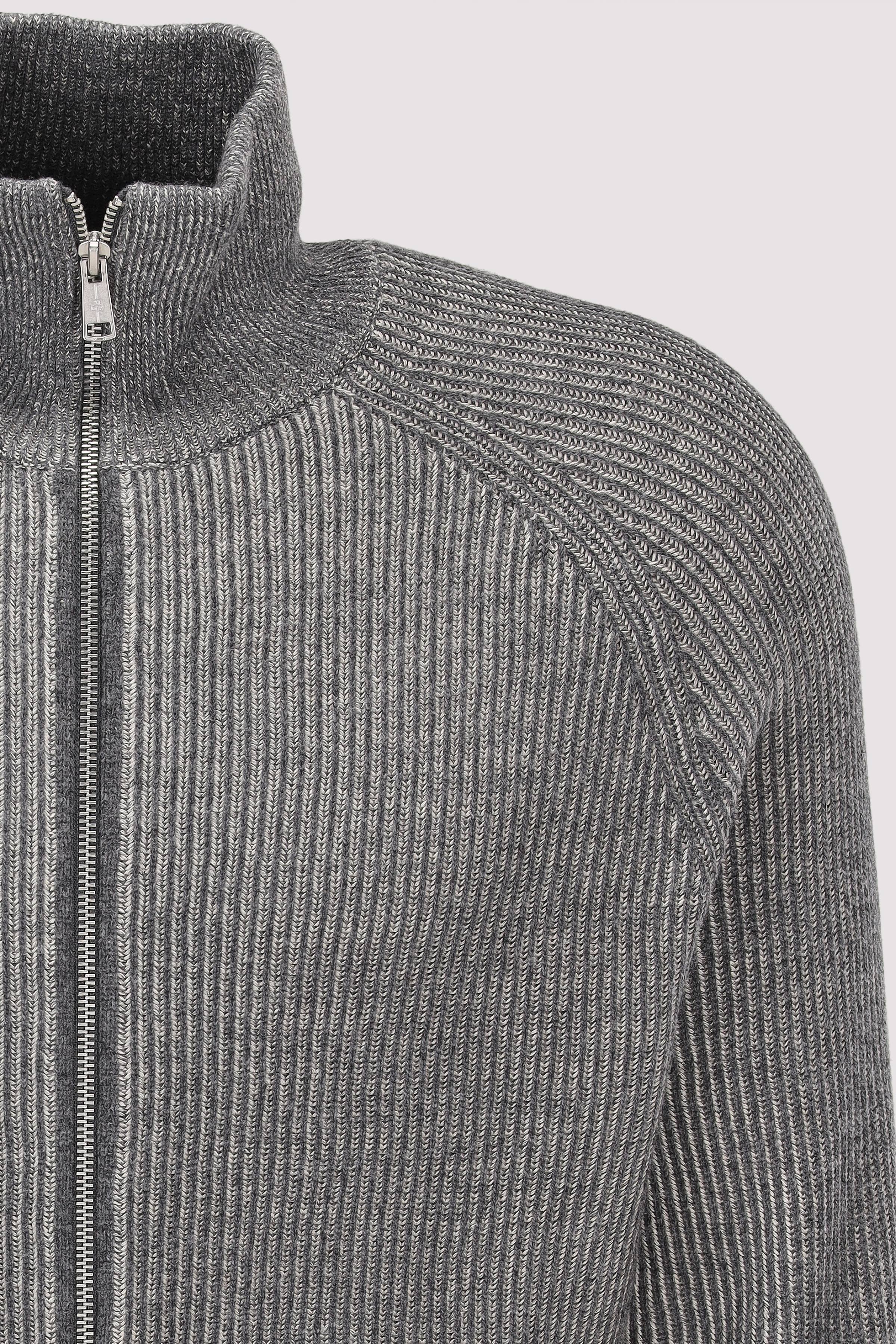 Marc O Polo Casual - Marc O'Polo Langarmhemd Wollmix grau