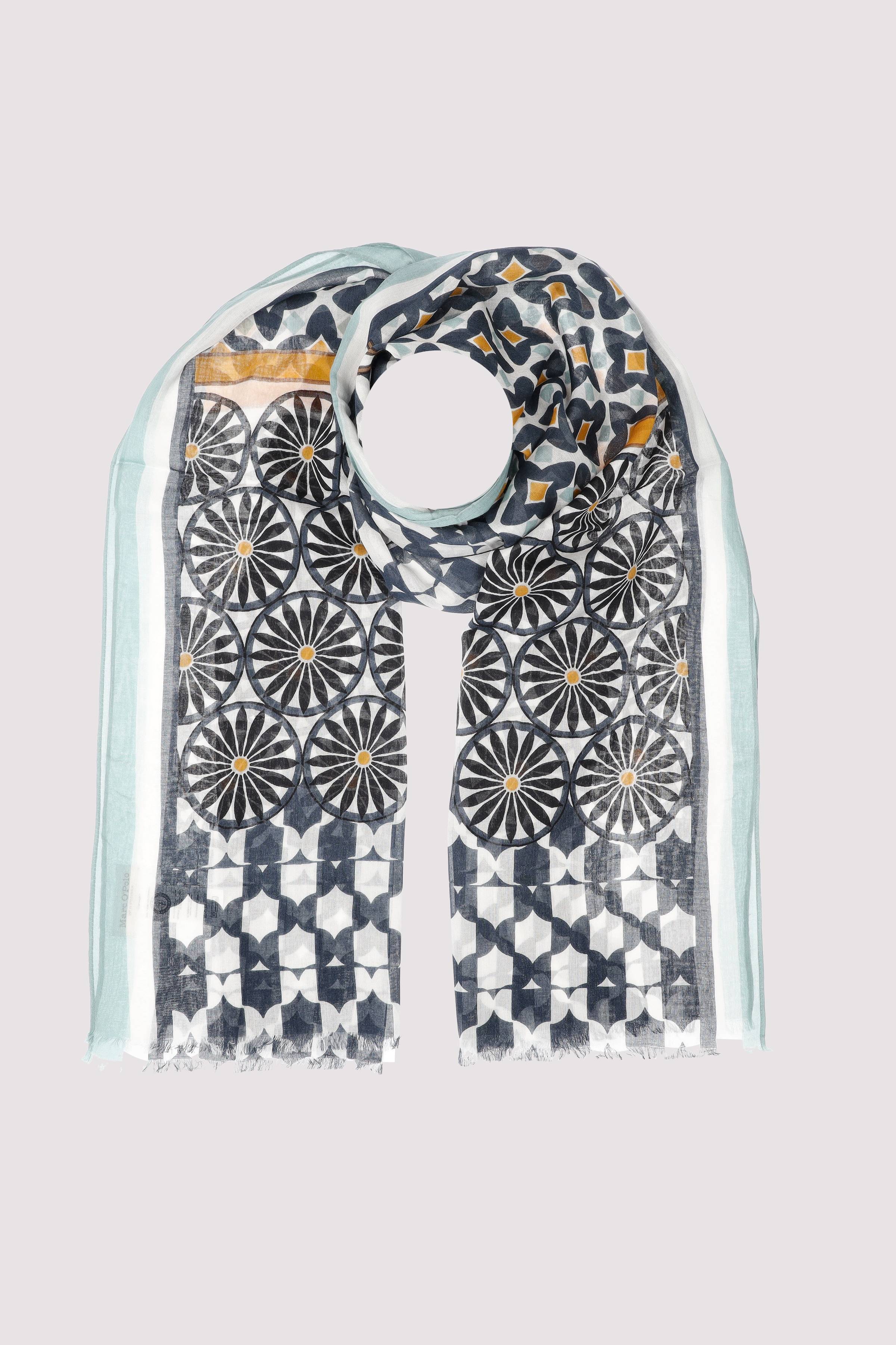 Scarf, woven, cotton-modal, va