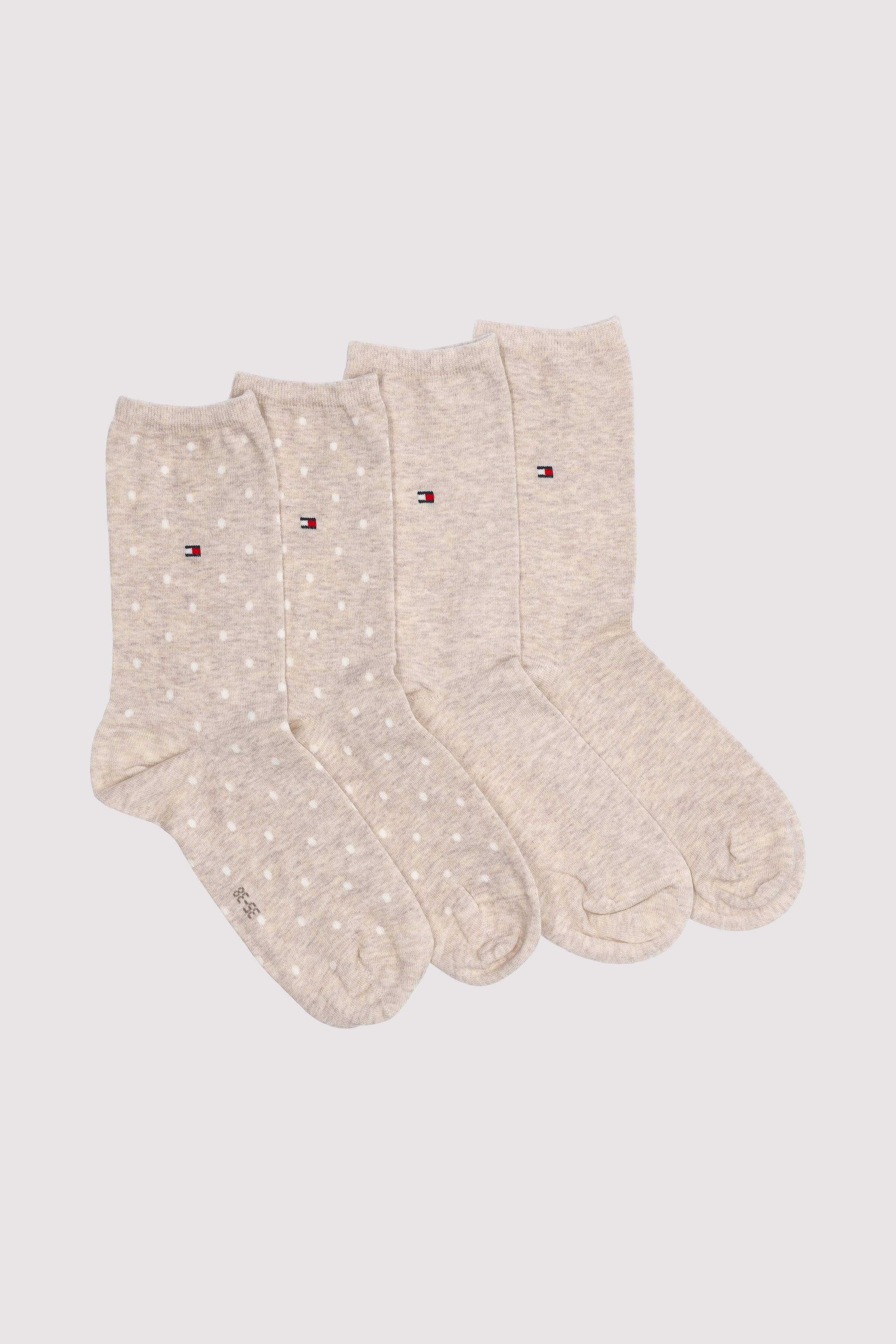 W Sock Dot 2P