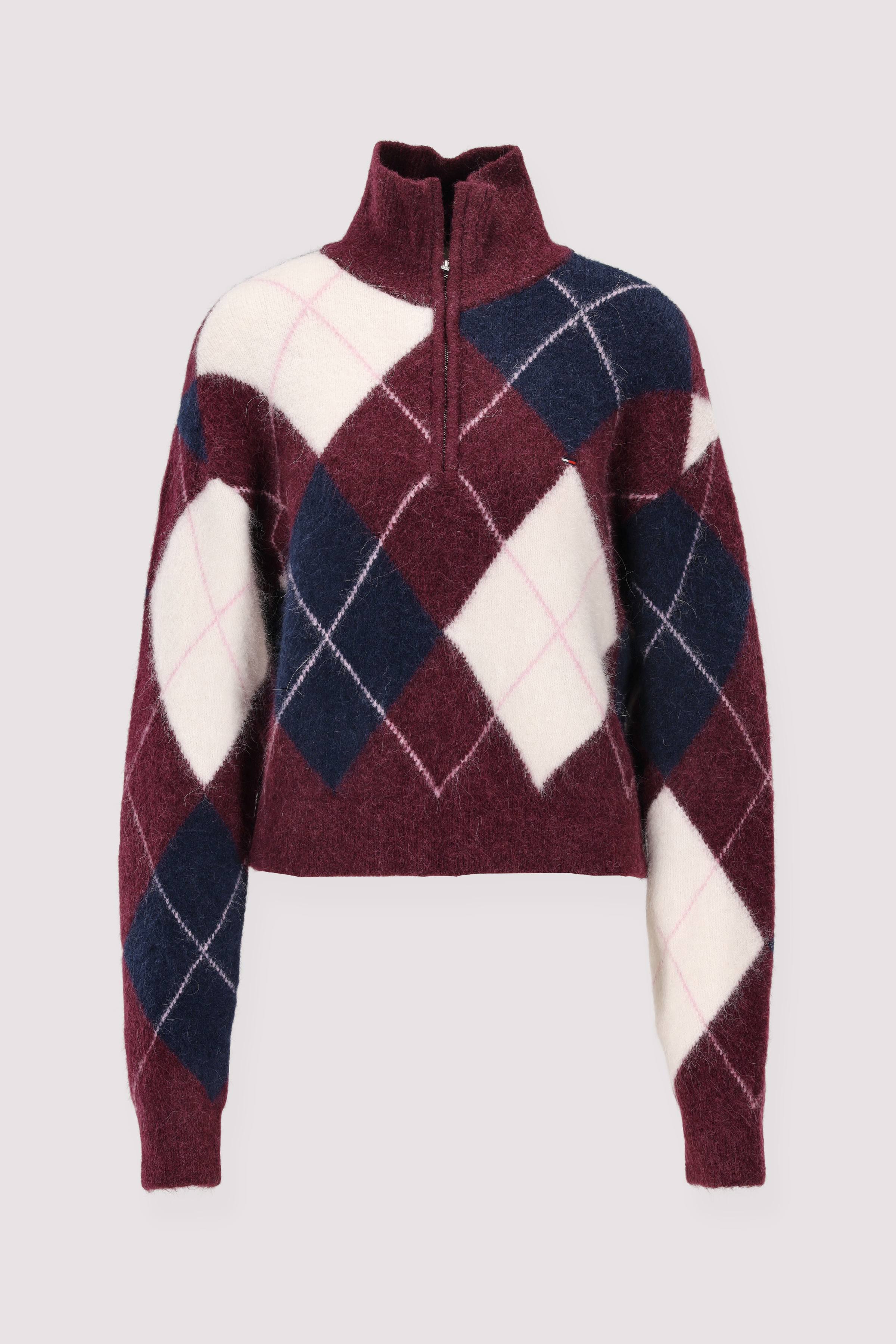 Tommy Hilfiger Half-Zip-Pullover lila
