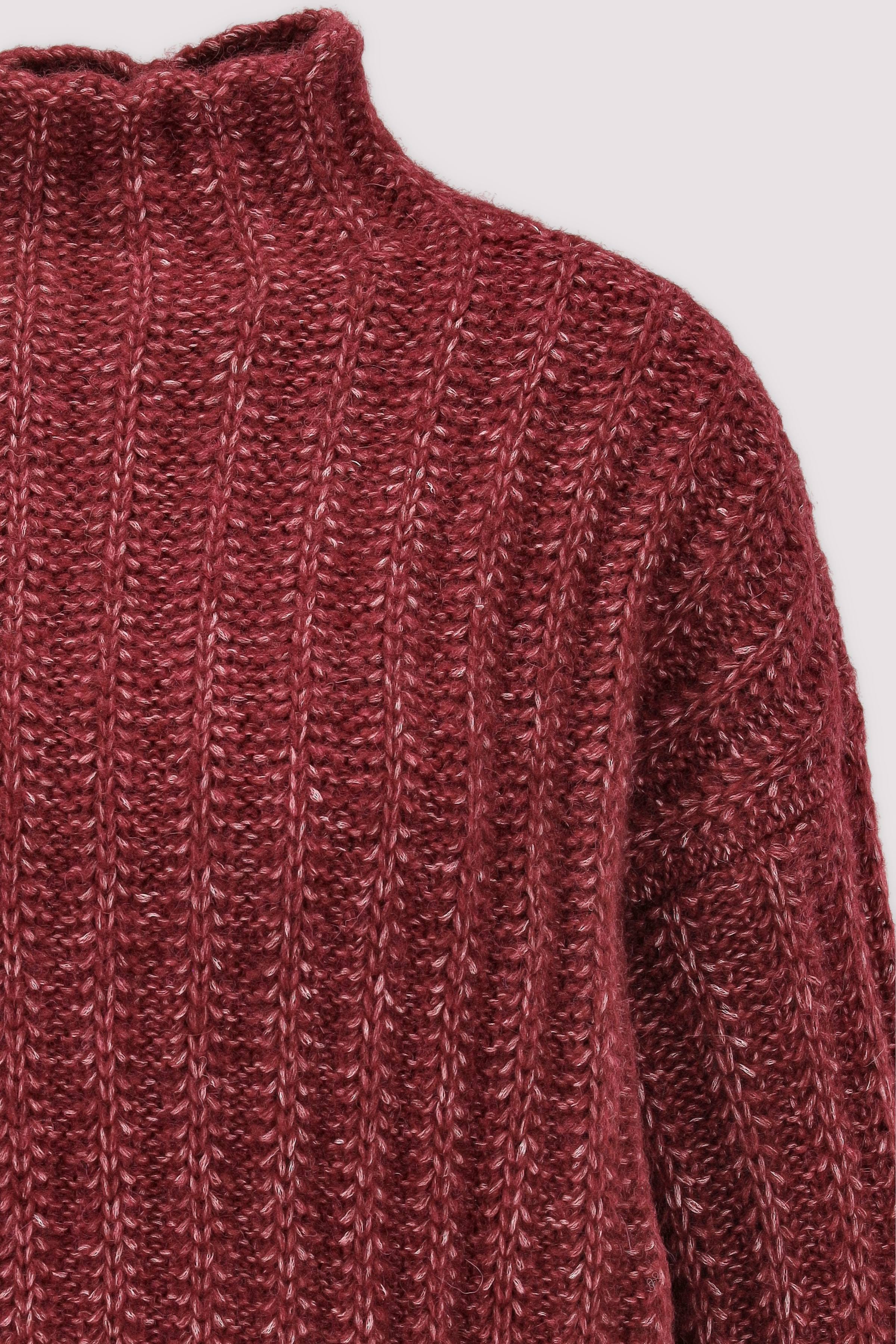 HUGO - HUGO Rollkragenpullover Open red