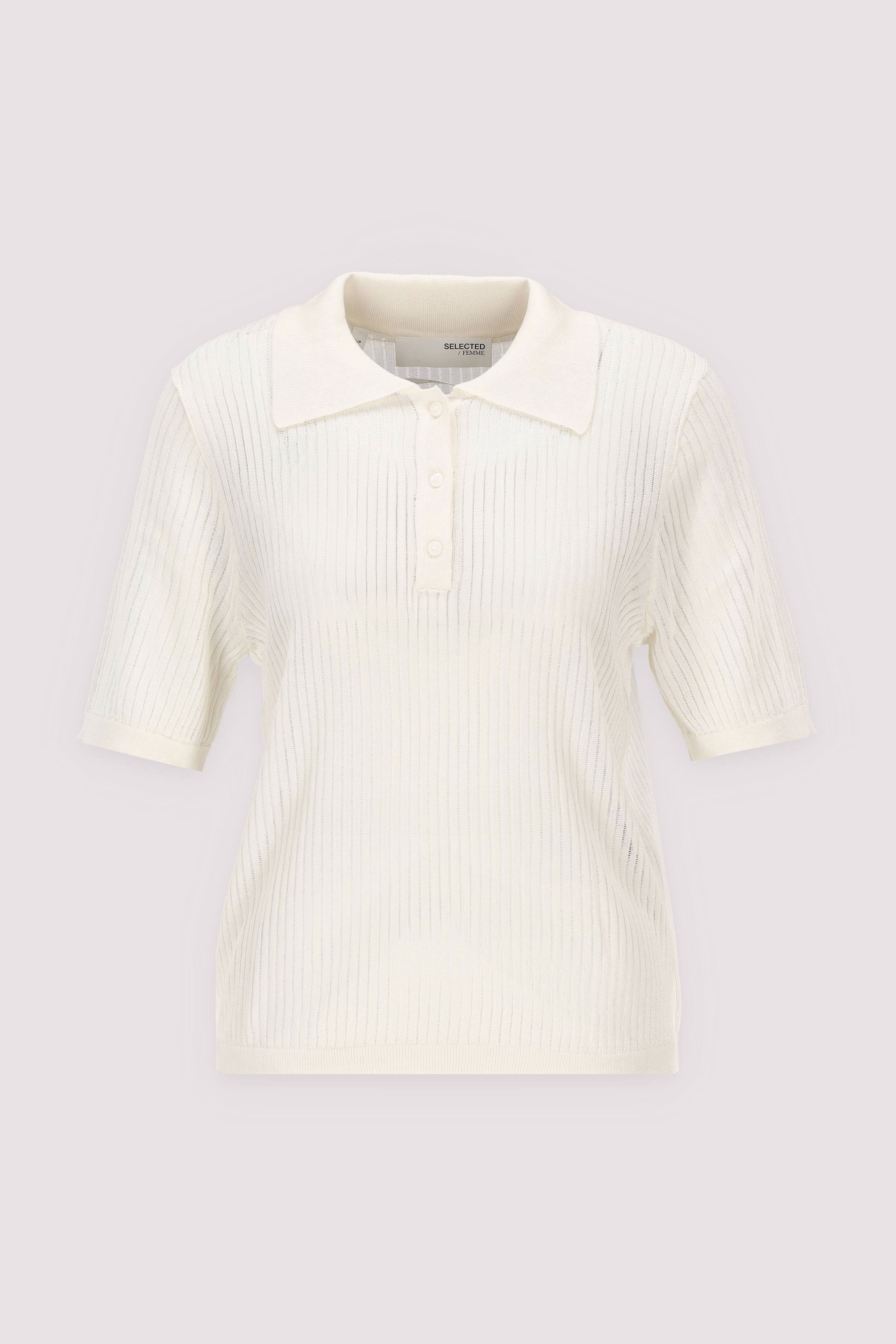 SLFROSE SS STRUCTURE KNIT COLL