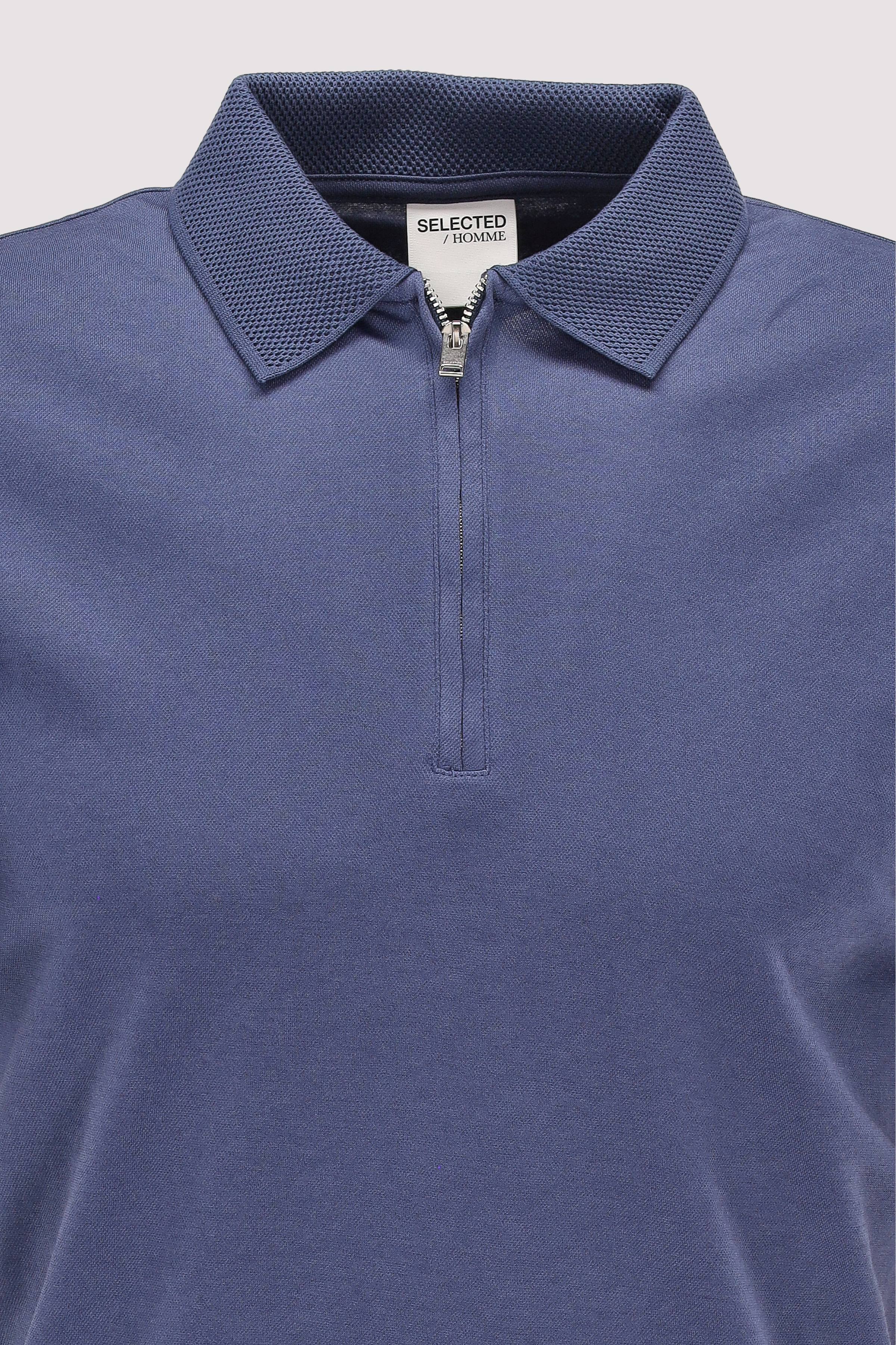 Selected - SLHFAVE ZIP SS POLO NOOS