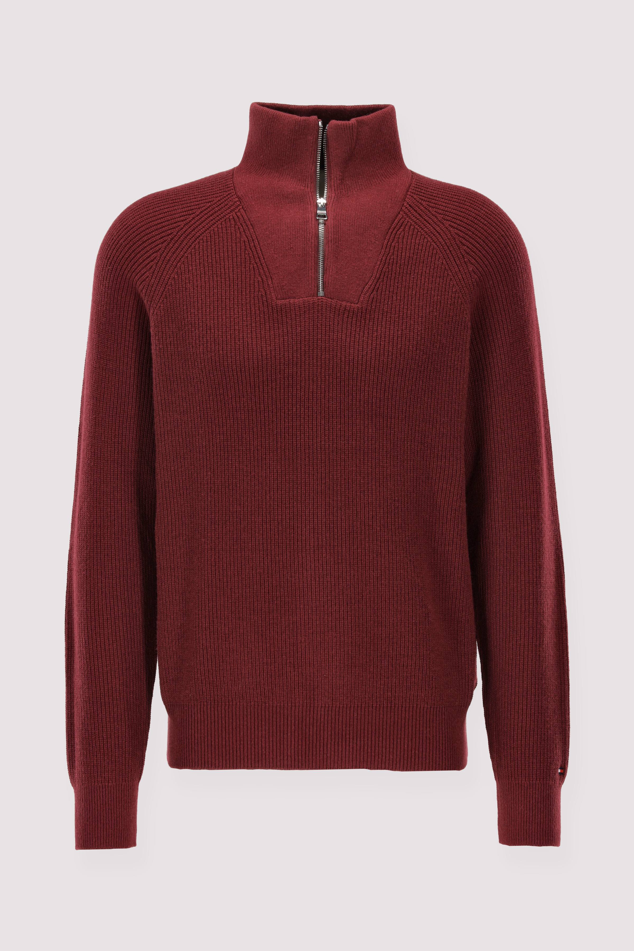 Tommy Hilfiger Half-Zip-Pullover violett