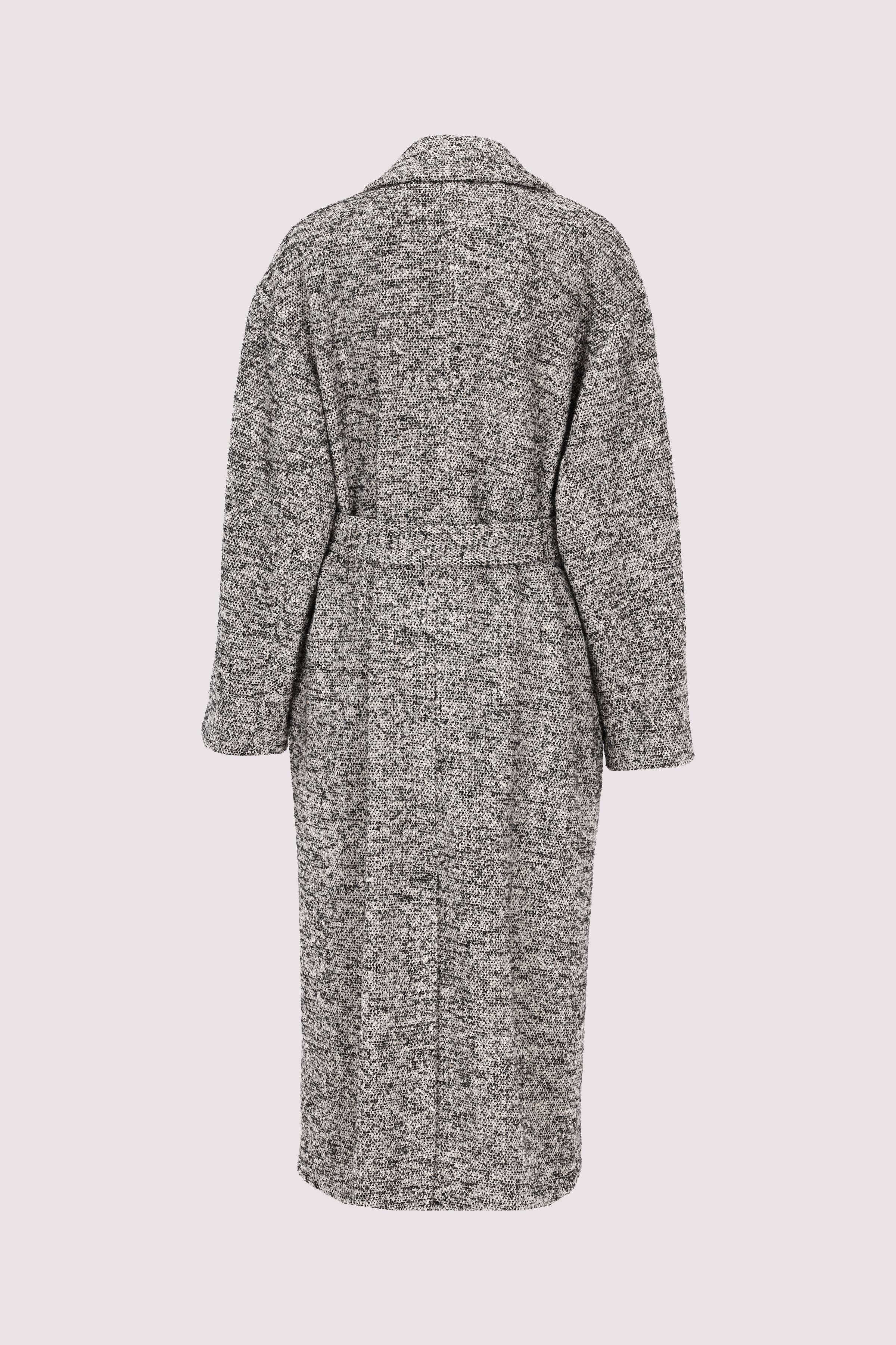 Wool coat, belted, double brea